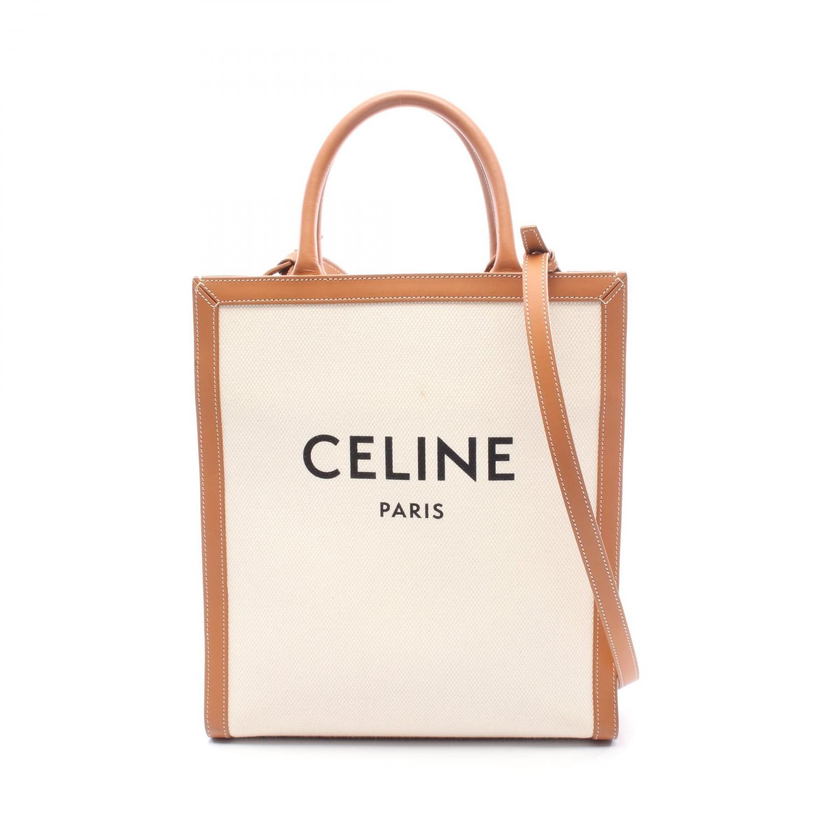 Celine Celine Celine Small Vertical Cabas Tote Bag Textile Tote Bag 192082BNZ DUTY FREE for USA Size ONE SIZE - 1 Thumbnail