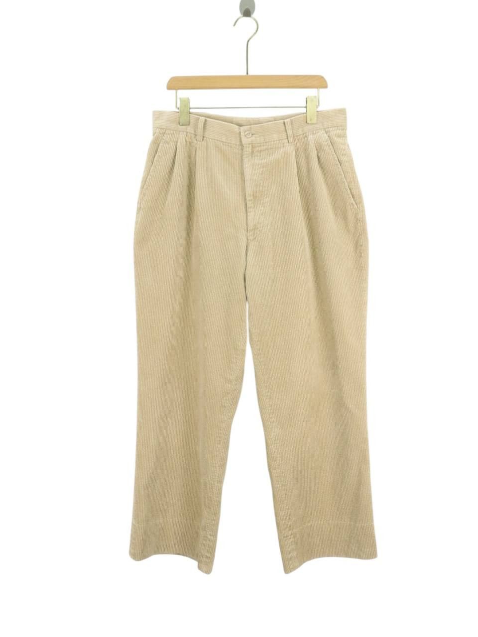 Kenzo Kenzo Corduroy Beige Cream Relaxed Cut Pant Size US 32 / EU 48 - 1 Thumbnail