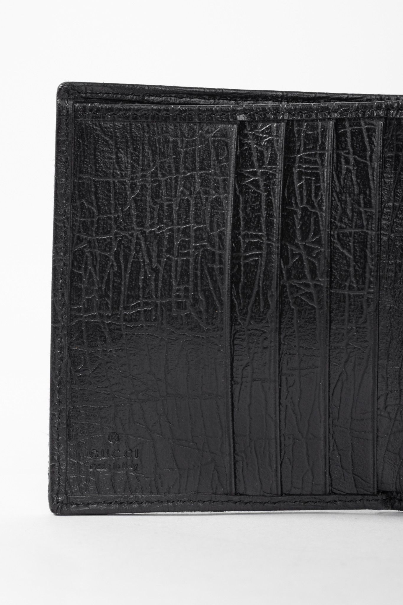 Gucci Gucci Black GG Canvas Horsebit Web Trifold Wallet Size ONE SIZE - 9 Thumbnail