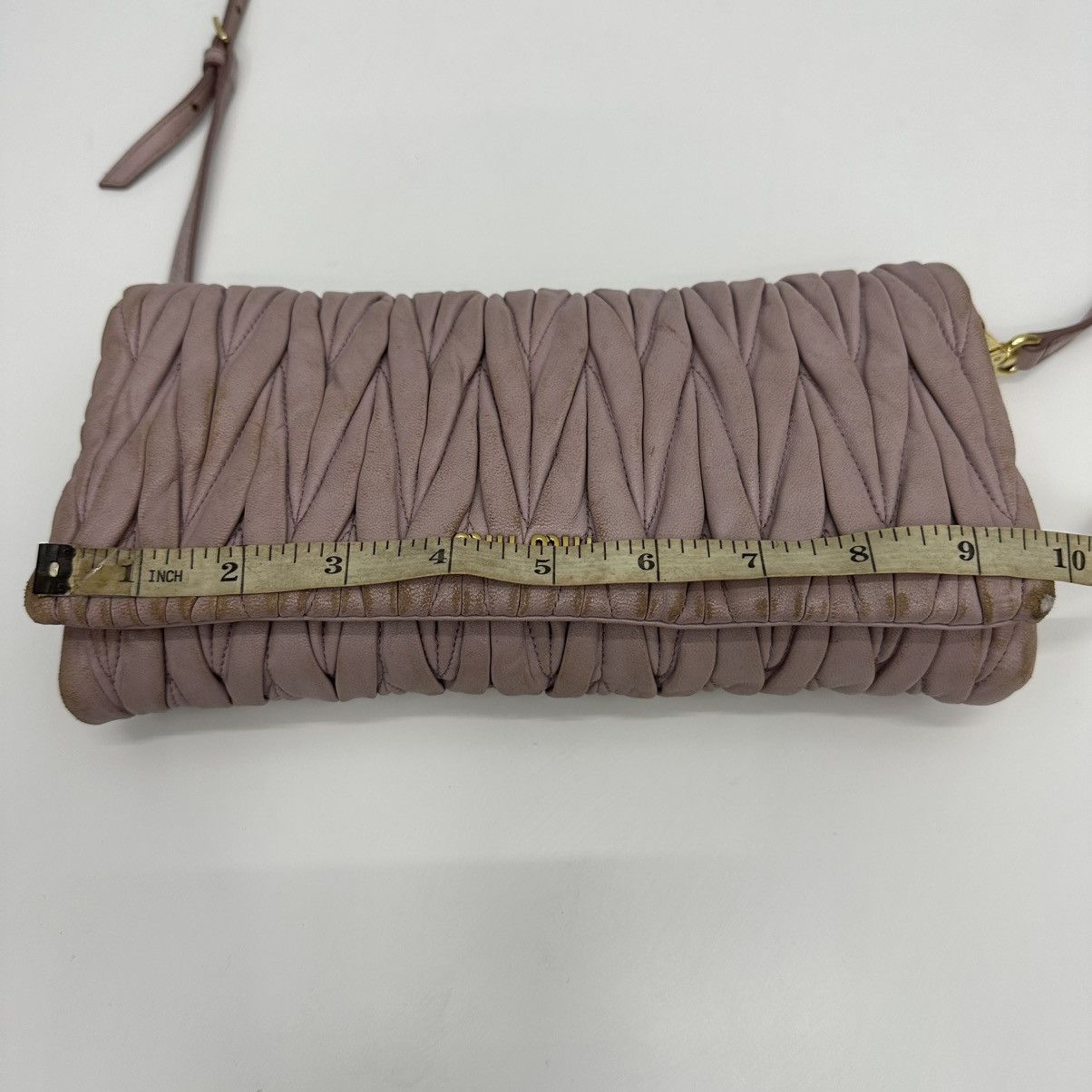 Miu Miu ‼️YES‼️ MIU MIU MATELASSE LEATHER FLAP CROSSBODY CLUTCH BAG Size ONE SIZE - 19 Thumbnail