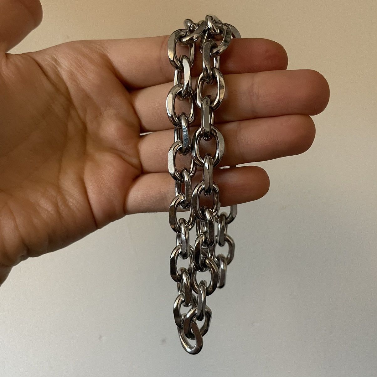 Jewelry × Vintage Silver Chunky Cable Chain Necklace Size ONE SIZE - 4 Thumbnail