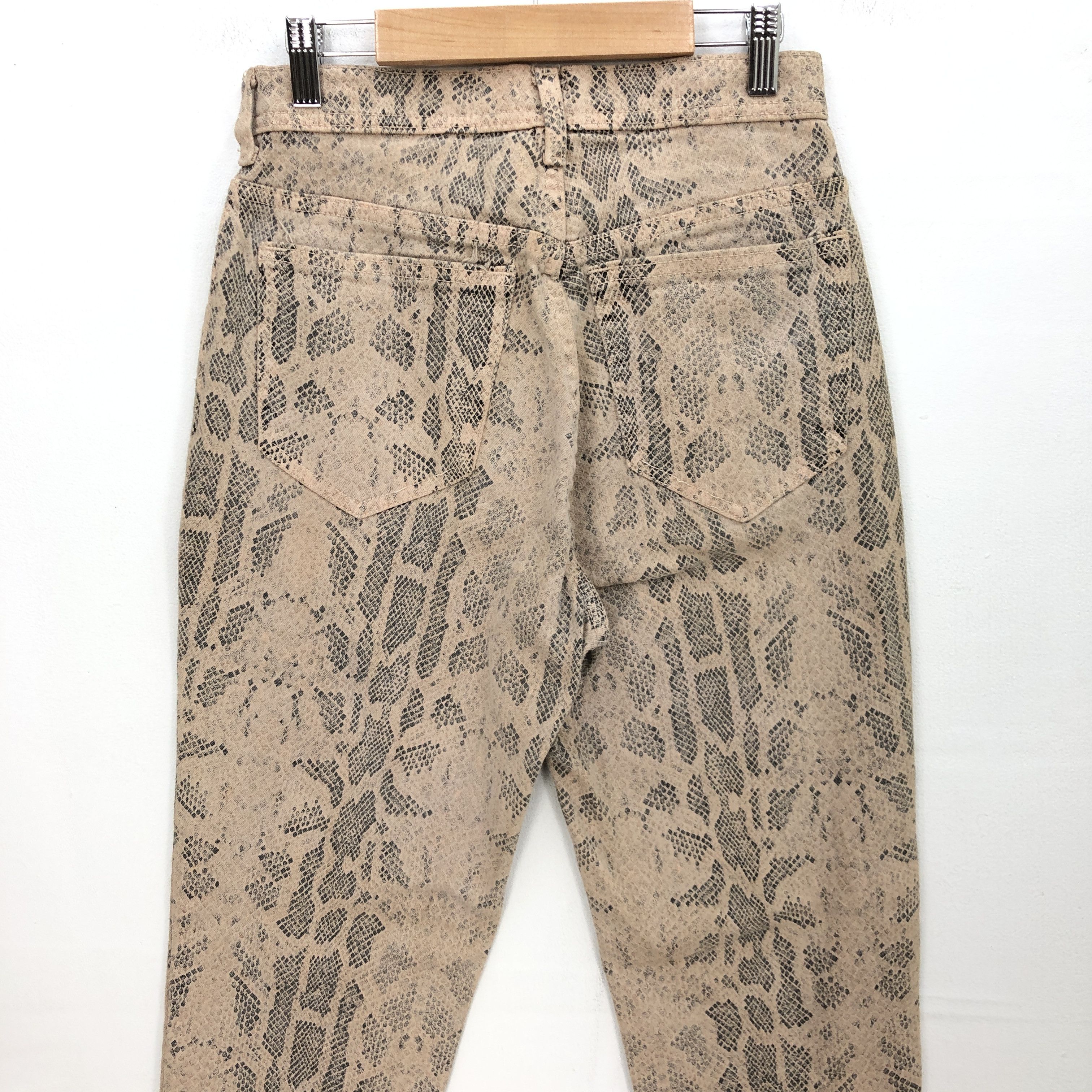 Japanese Brand Vintage Snake Skin Jeans Canadian Snake Skin Denim Pants Size 26" / US 2 / IT 38 - 4 Thumbnail
