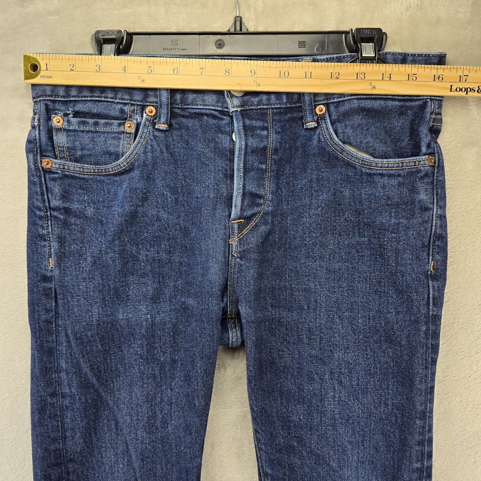 Buck Mason Buck Mason Jeans 32X28 Maverick Slim Denim *FLAWS* Size US 32 / EU 48 - 14 Thumbnail
