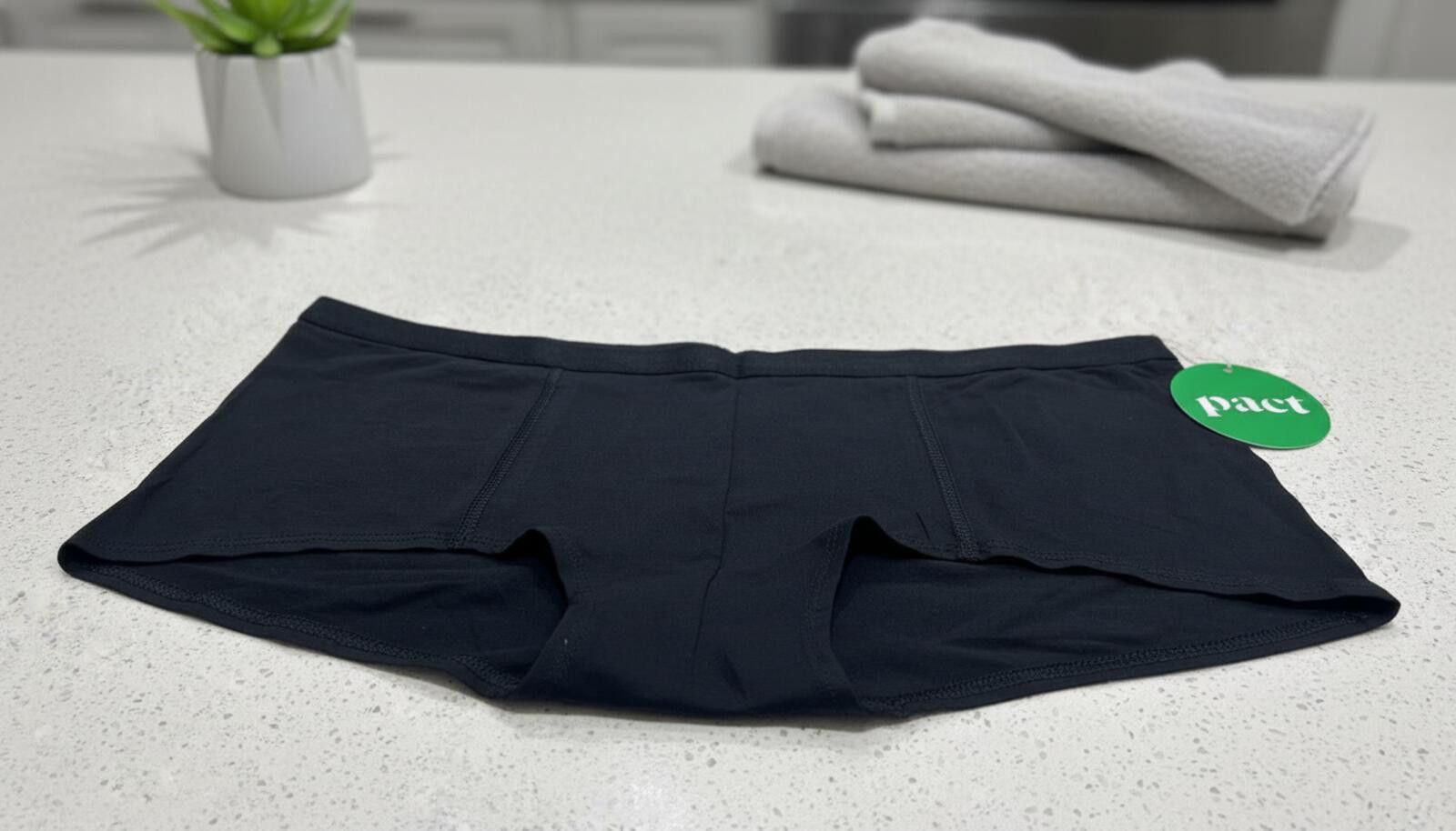 Other New! Pact Black XL Organic Women’s Underwear Size ONE SIZE - 4 Thumbnail