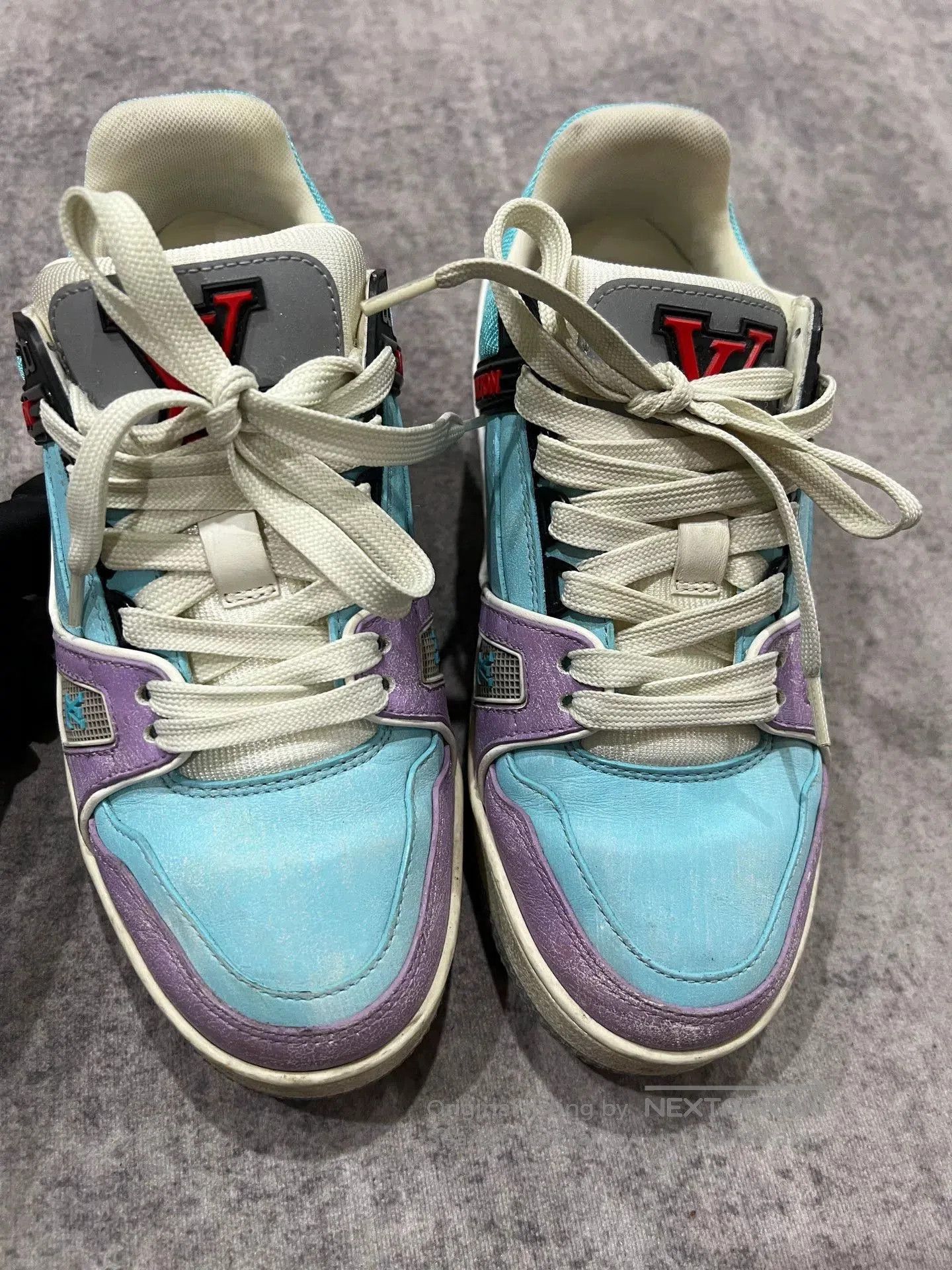 Louis Vuitton Louis Vuitton Macaron Color Block Trainer. Size US 4 / IT 34 - 4 Thumbnail