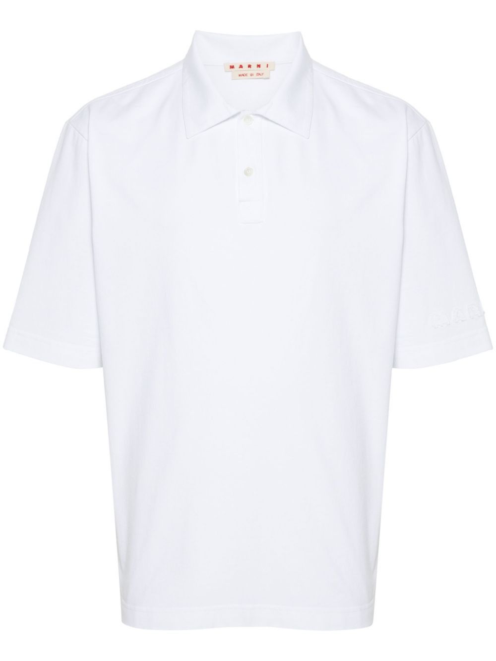 Marni LOGO COTTON POLO SHIRT Size US M / EU 48-50 / 2 - 1 Thumbnail