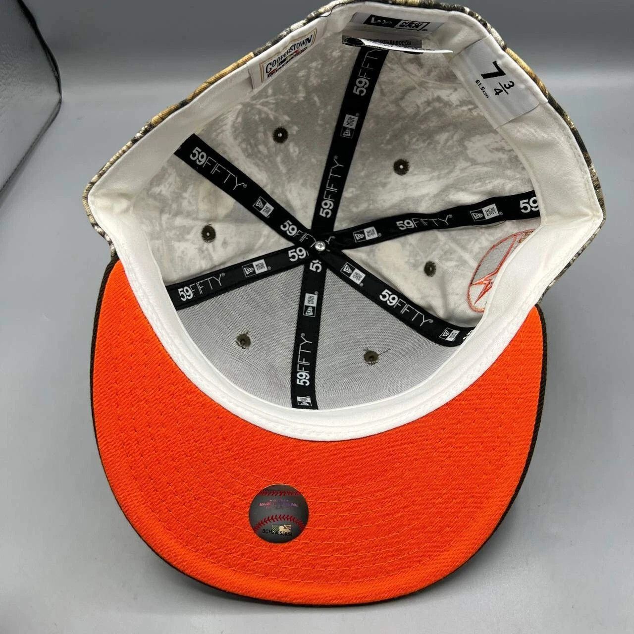 New Era Houston Astros Hat Men 7 3/8 Blue Orange MLB Fitted Cap Size ONE SIZE - 5 Thumbnail