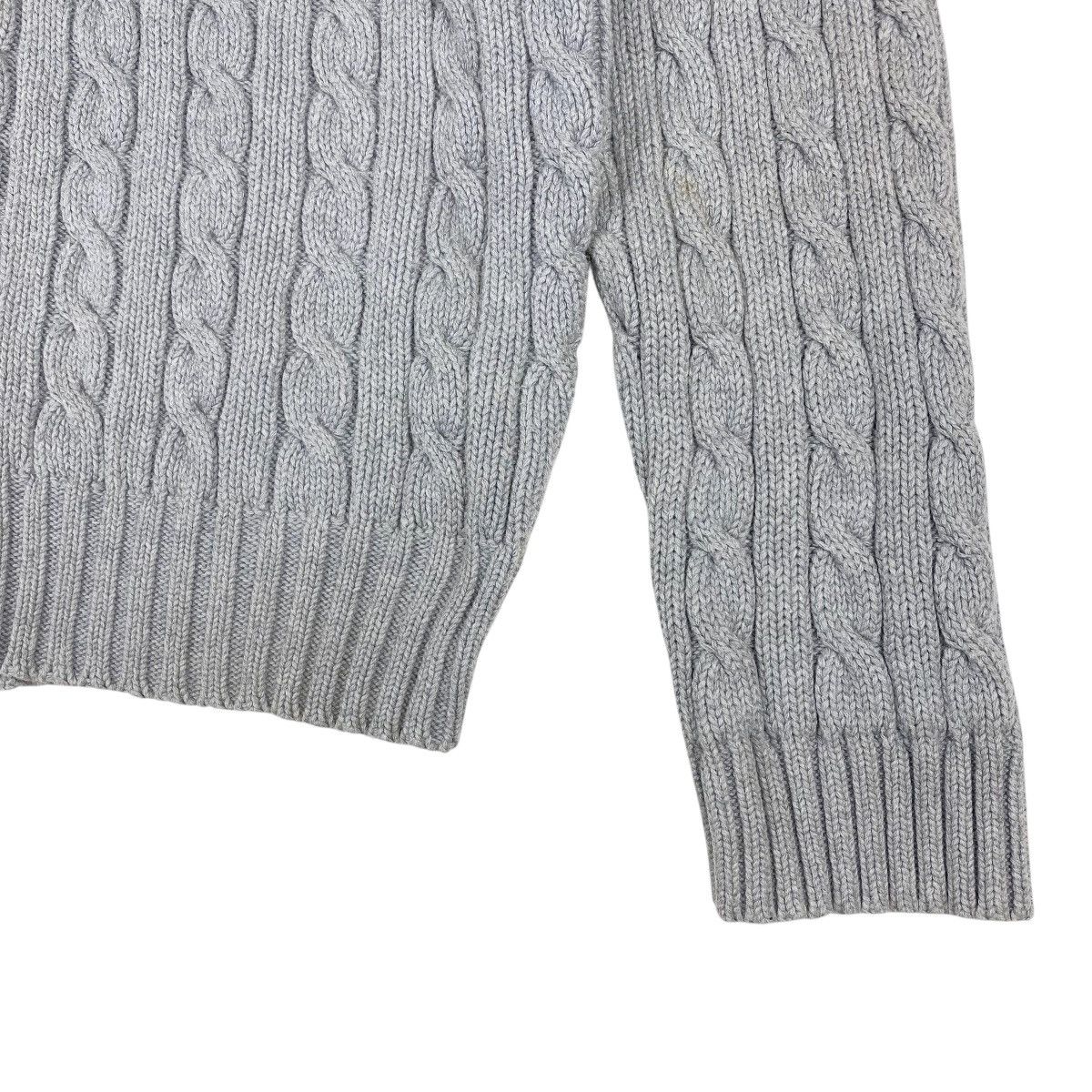 Polo Ralph Lauren × Vintage 💥 VTG POLO RALPH LAUREN CABLE KNIT CARDIGAN SWEATER Size US XL / EU 56 / 4 - 5 Thumbnail