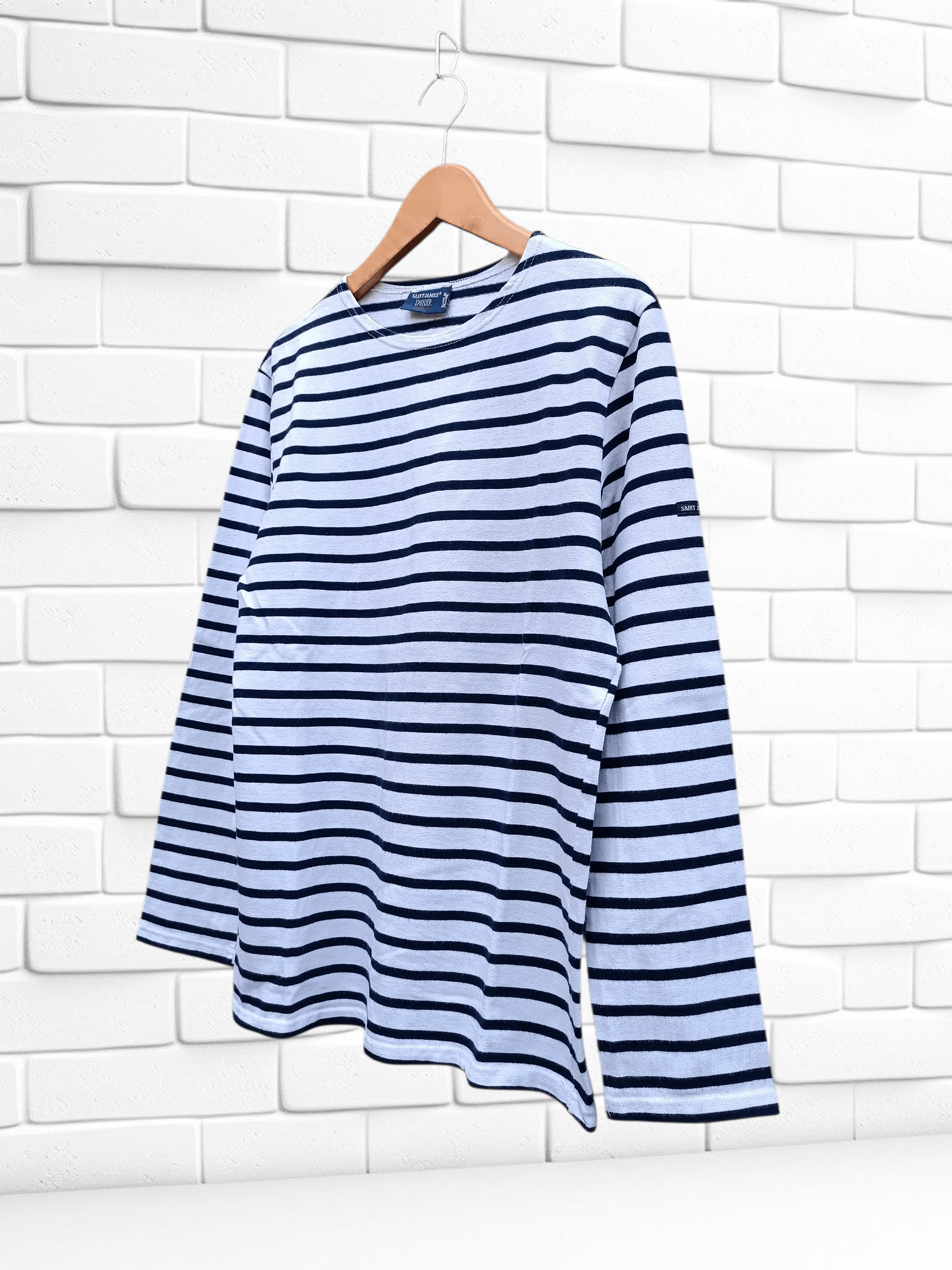 Saint James Saint James L'atelier Long Sleeve Striped Sailor T-shirt Size US M / EU 48-50 / 2 - 2 Thumbnail