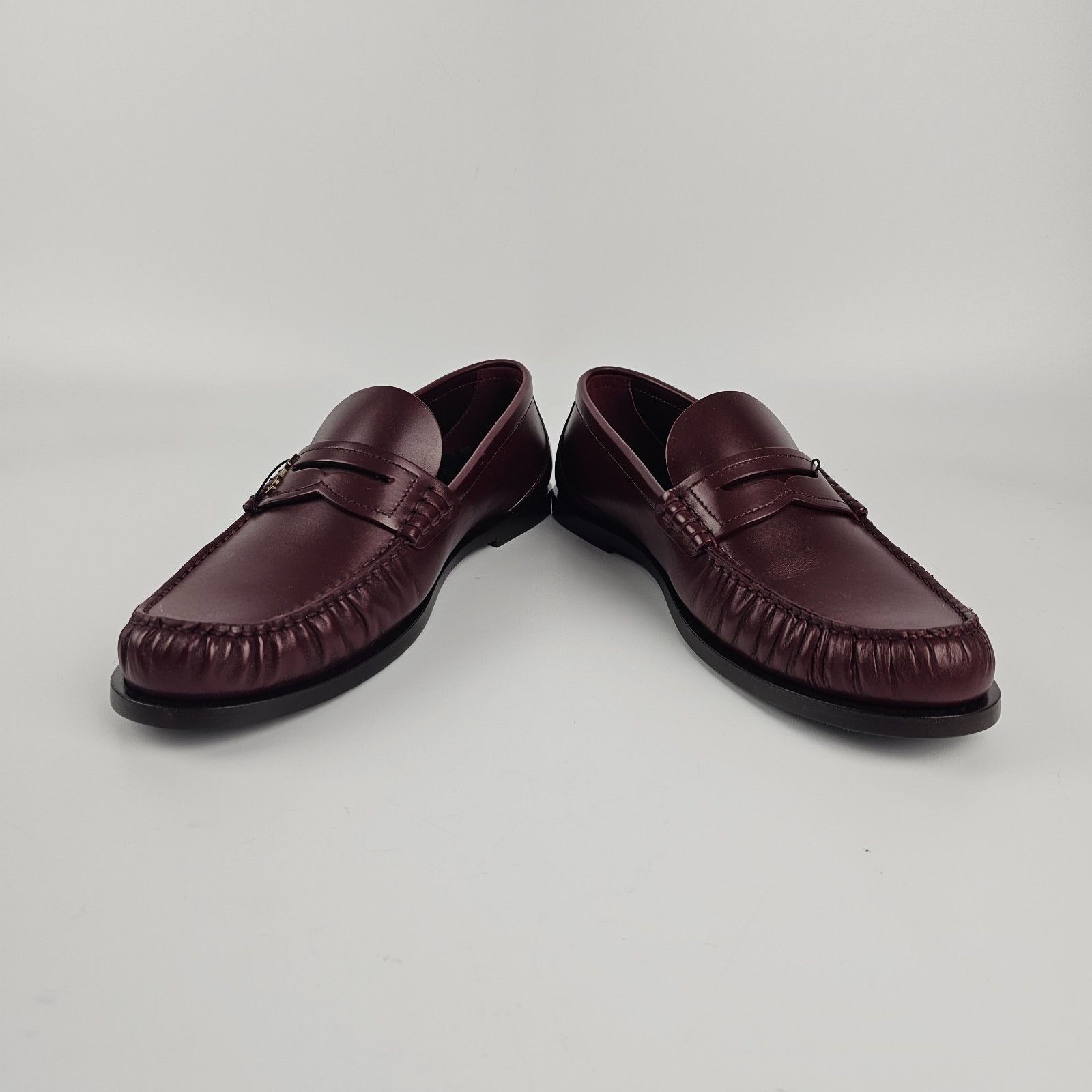 SAINT LAURENT Le Loafer Vendome Red Smooth Leather Loafers N