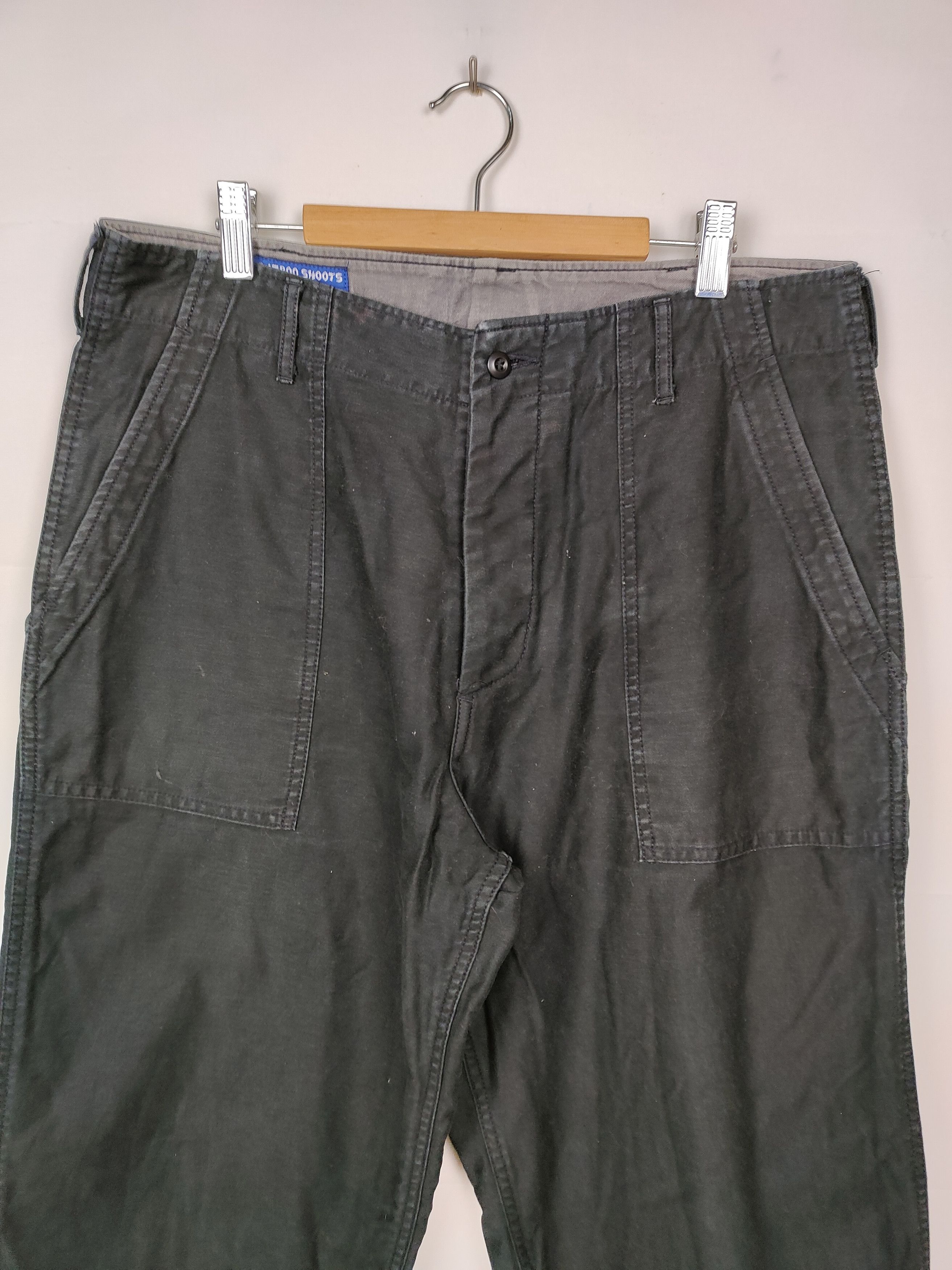 Japanese Brand Vintage Bamboo Shoots Made in Japan Fatigue Baker Pant Size US 33 - 3 Thumbnail