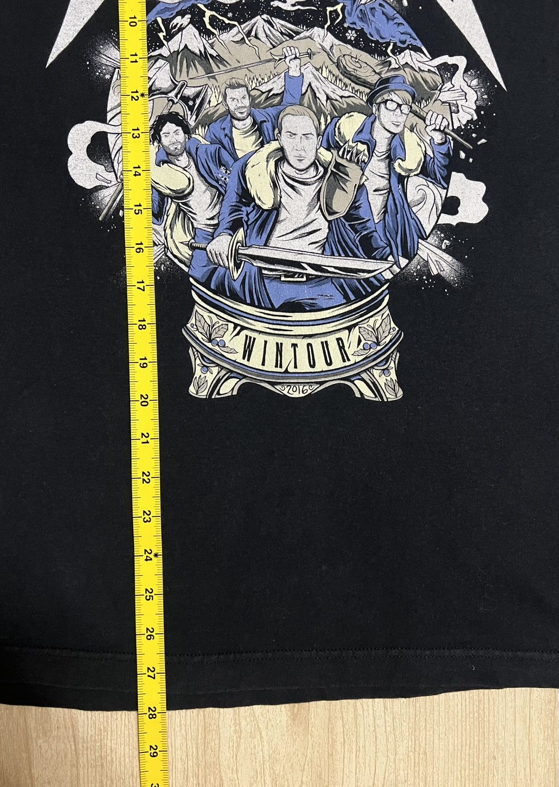 Band Tees Fall Out Boy Wintour 2016 Tour Tee Black L Size US L / EU 52-54 / 3 - 8 Thumbnail