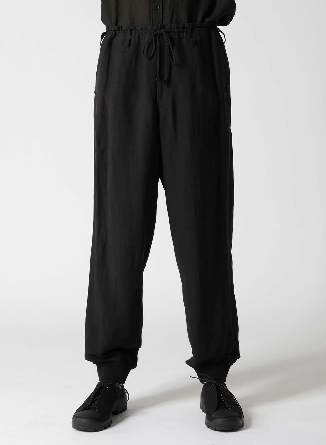 Yohji Yamamoto Yohji Yamamoto Pour Homme - CANVAS RIBBED HEM PANTS Size US 32 / EU 48 - 1 Thumbnail