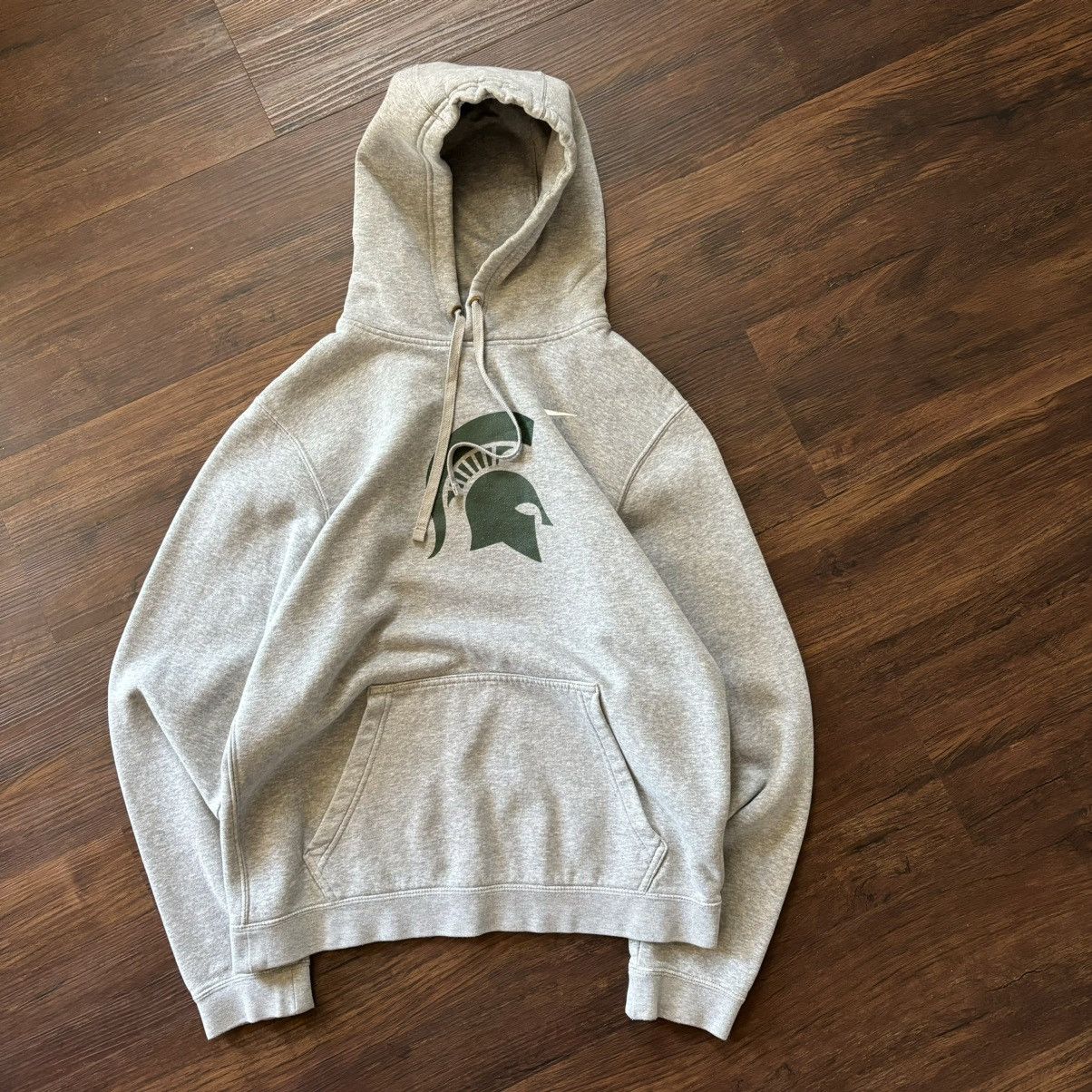 Nike Gray msu spartans michigan state logo nike pullover hoodie Size US S / EU 44-46 / 1 - 1 Thumbnail