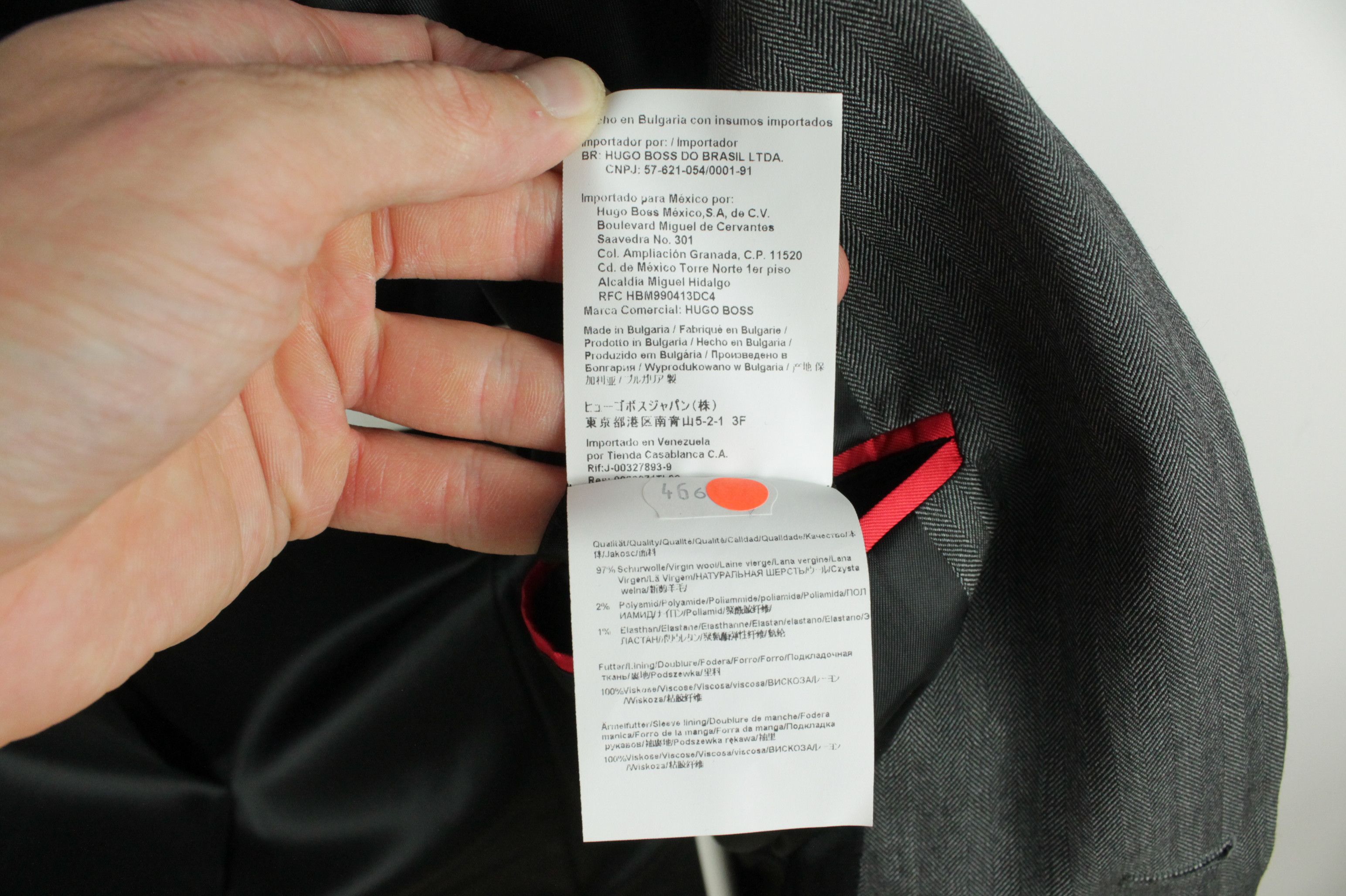 Designer × Hugo Boss Hugo Boss Extra Slim Fit Stretch Gray Wool Blazer Jacket Size US S / EU 44-46 / 1 - 9 Thumbnail