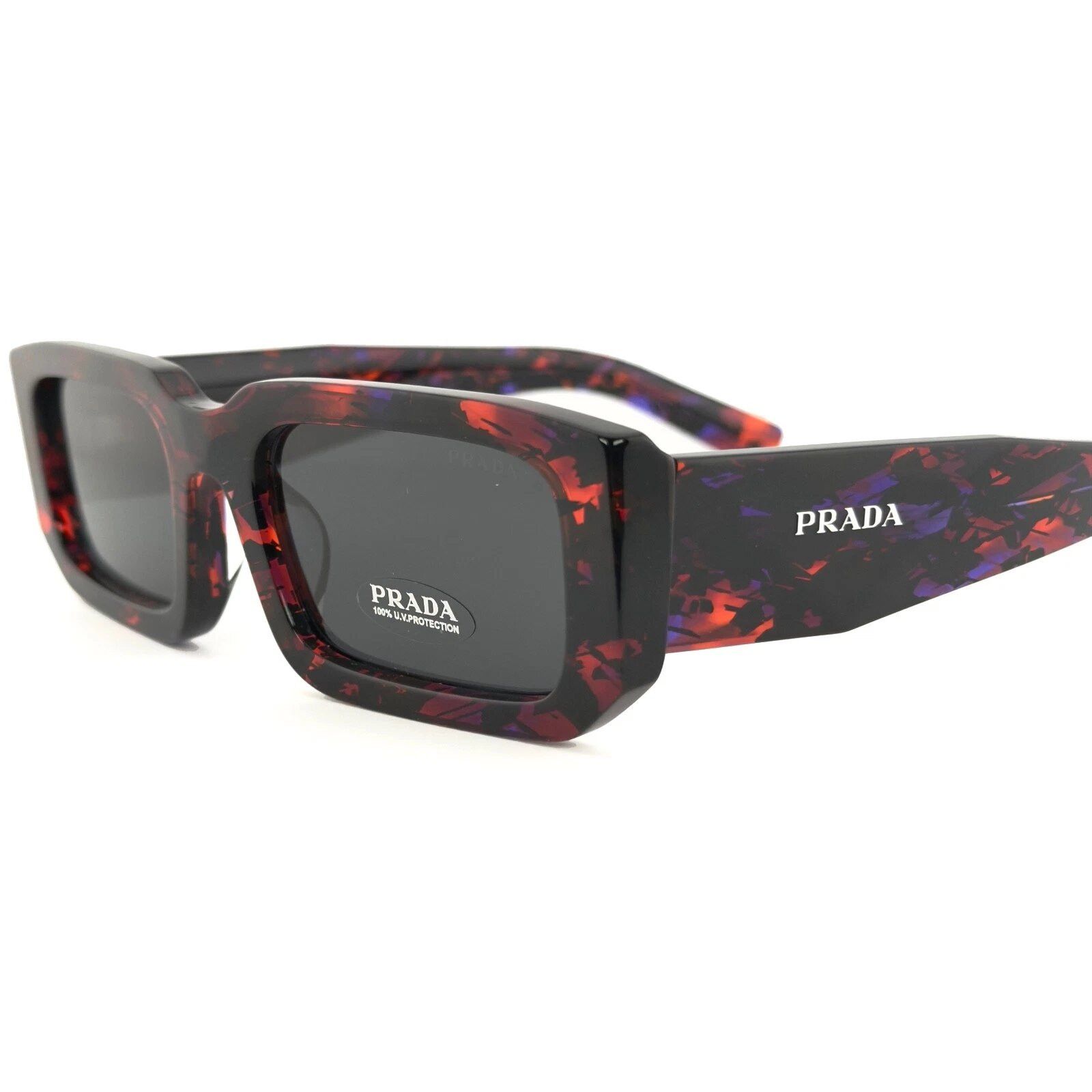 Prada PRADA 06Y SYMBOLE Purple Red Floral PR06YS Sunglasses 06YS Size ONE SIZE - 4 Thumbnail