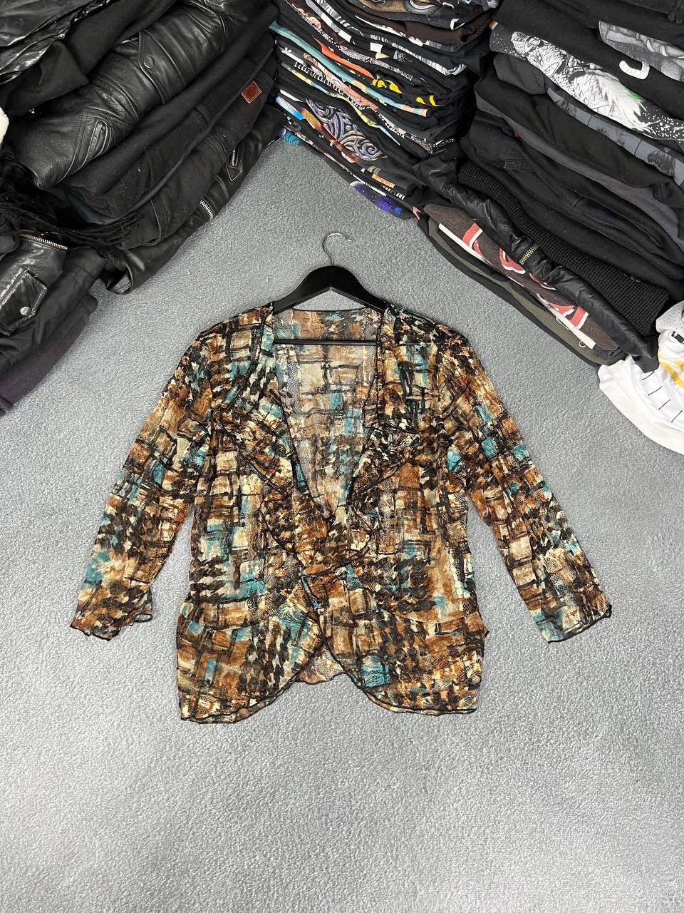 Japanese Brand Avant Garde Y2K Floral Design Blouse Size M / US 6-8 / IT 42-44 - 1 Thumbnail