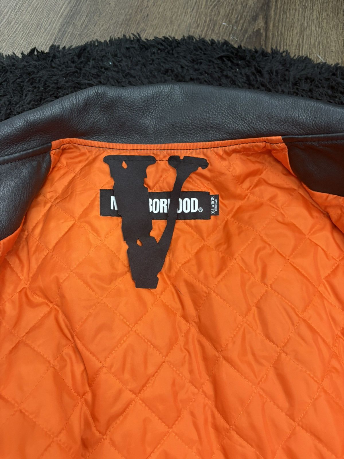 Neighborhood × Vlone Vlone X Neighborhood Leather Skeleton Biker Jacket Size US XL / EU 56 / 4 - 11 Thumbnail
