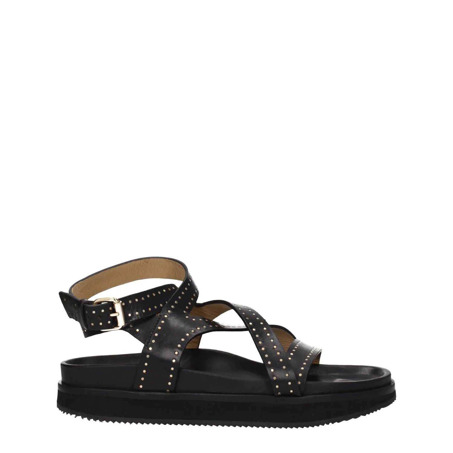 Isabel Marant ob1o1e1124 Leather Sandals in Black Size US 10 / IT 40 - 1 Thumbnail
