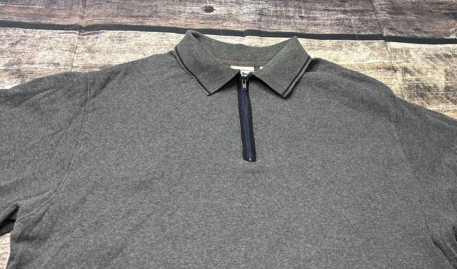 L.L. Bean LL Bean Sweater Men's Medium 1/4 Zip Pullover Cotton Canada Size US M / EU 48-50 / 2 - 4 Thumbnail