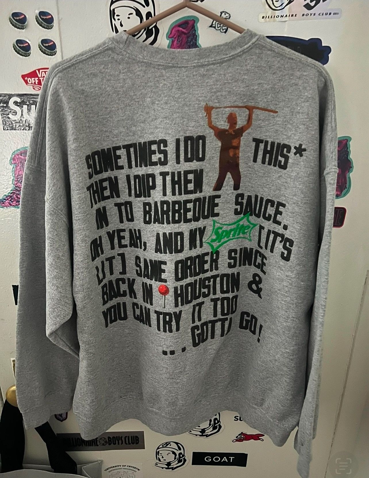 Travis Scott Astroworld Tour Grey Crewneck Size US XL / EU 56 / 4 - 2 Thumbnail