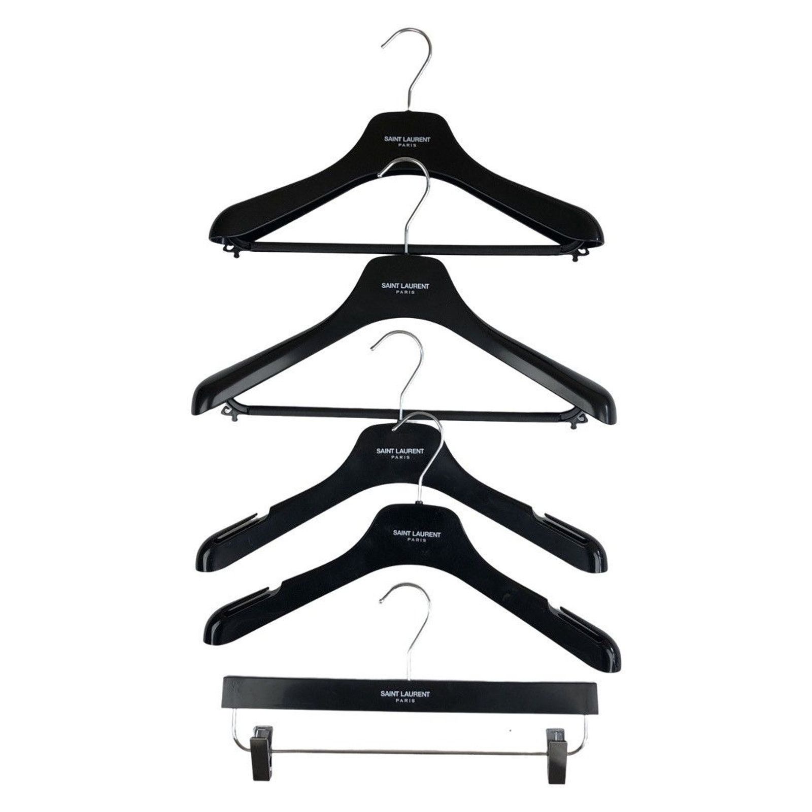 Saint Laurent Paris Saint Laurent Logo Plastic Hangers Size ONE SIZE - 1 Thumbnail