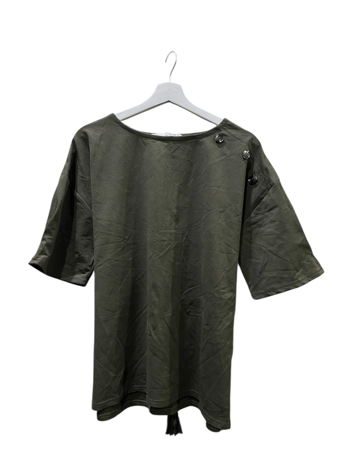 Issey Miyake × Japanese Brand × Junya Watanabe Blue Strive Green Bondage Tshirt Size L / US 10 / IT 46 - 1 Thumbnail