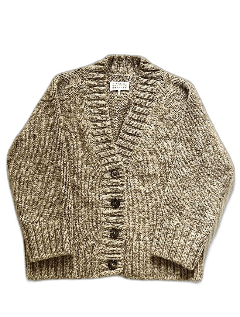 Maison Margiela maison margiela oatmeal knit cardigan Size US XS / EU 42 / 0 - 1 Thumbnail