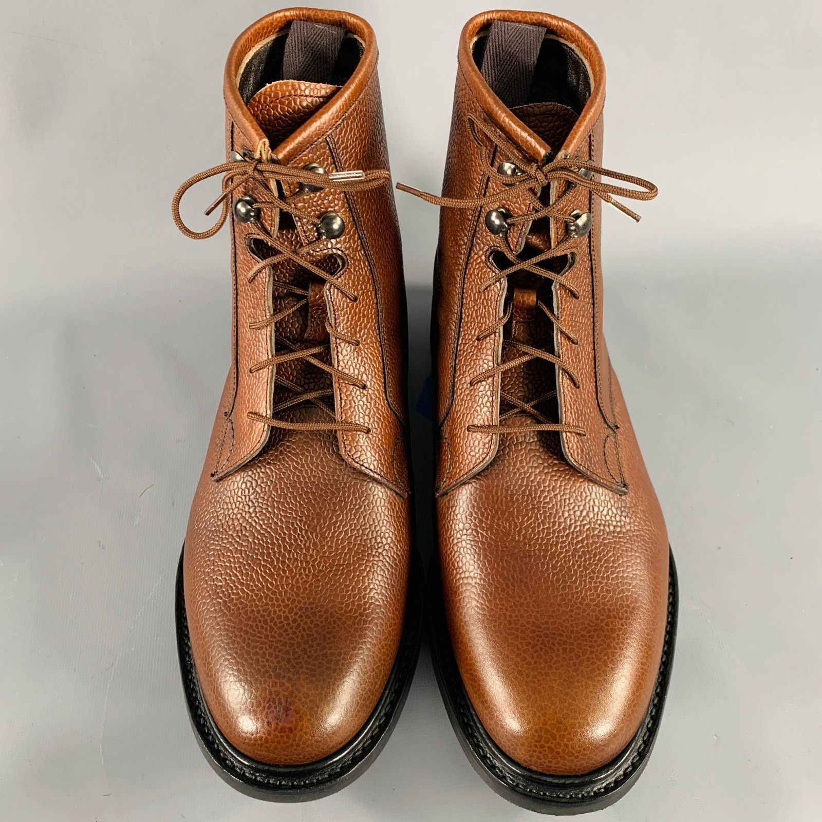 Church's CHURCH'S 7.5 -Wick Fur- Brown Pebble Grain Leather Boots Size US 7.5 / EU 40-41 - 4 Thumbnail