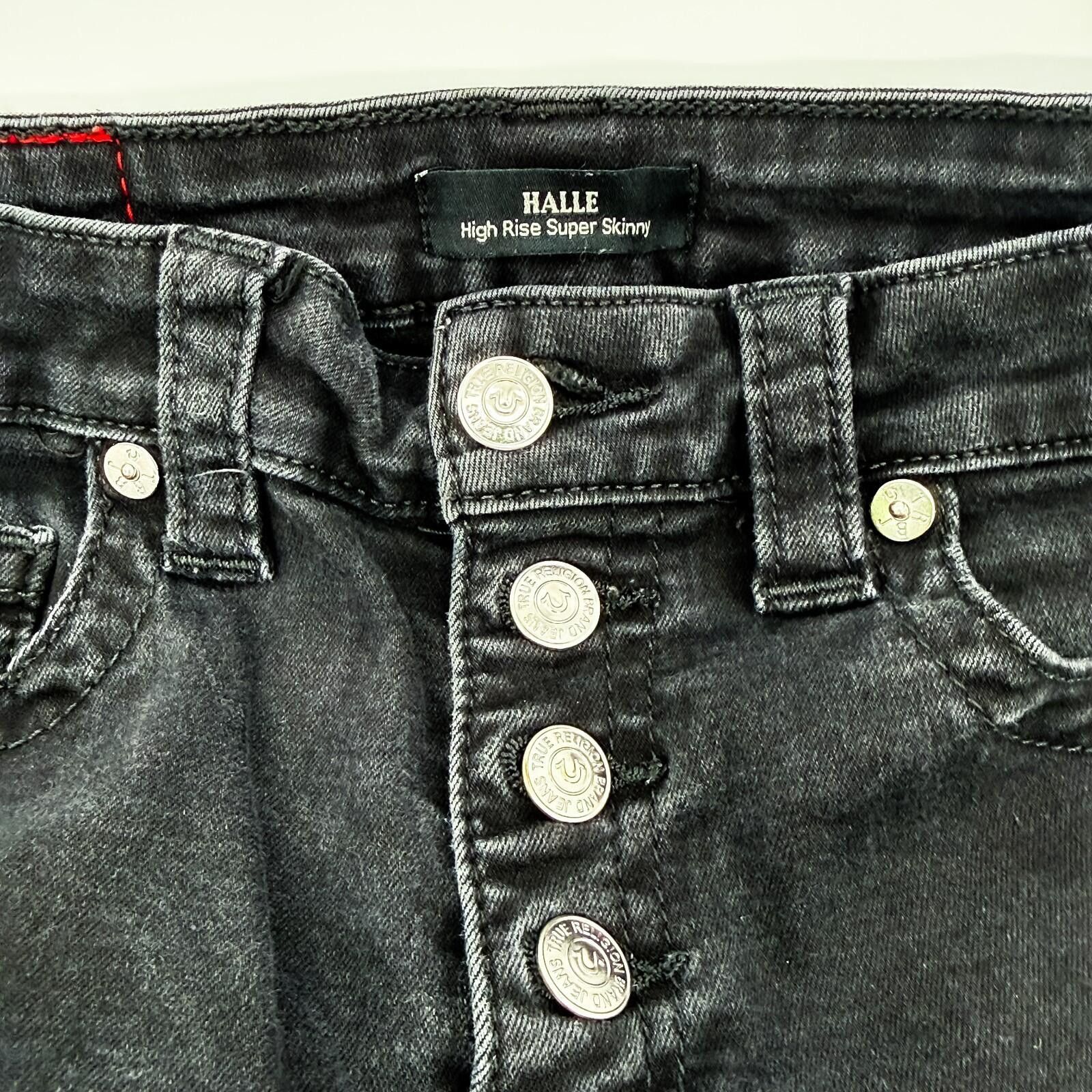 True Religion True Religion Halle Jeans Super Skinny Denim Women's 28 Size 28" / US 6 / IT 42 - 3 Thumbnail