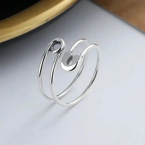Jewelry Retro Opening Clip Paper Ring Size ONE SIZE - 3 Thumbnail