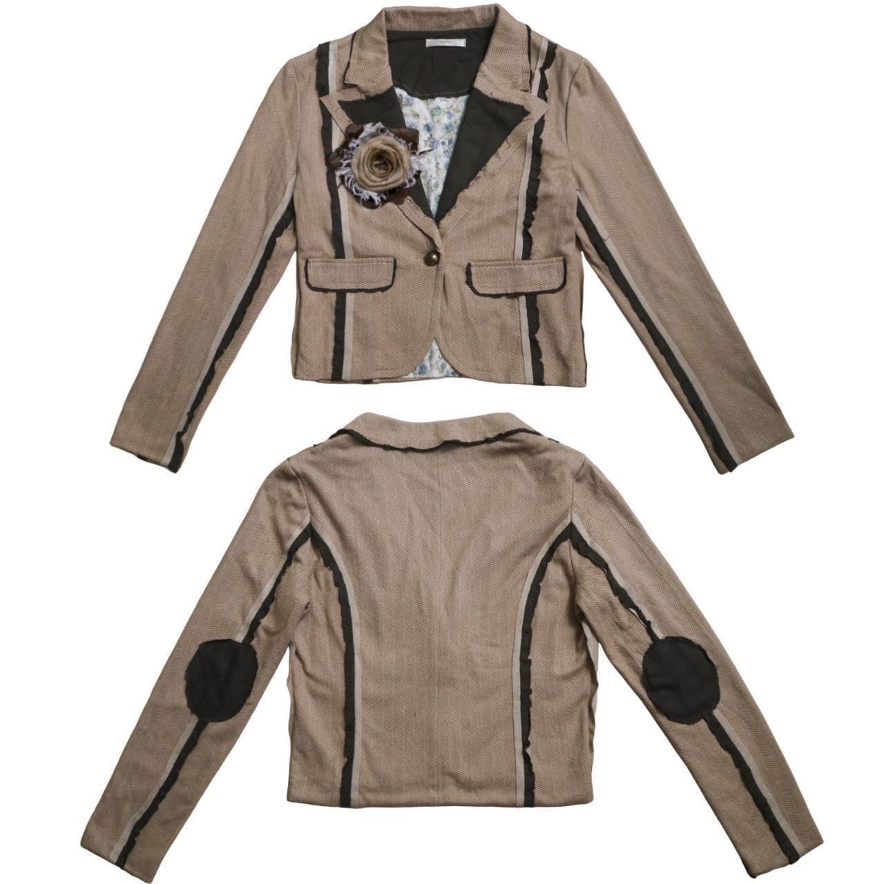 Comme des Garcons × Japanese Brand 00s Patchwork herringbone jacket Size S / US 4 / IT 40 - 4 Thumbnail