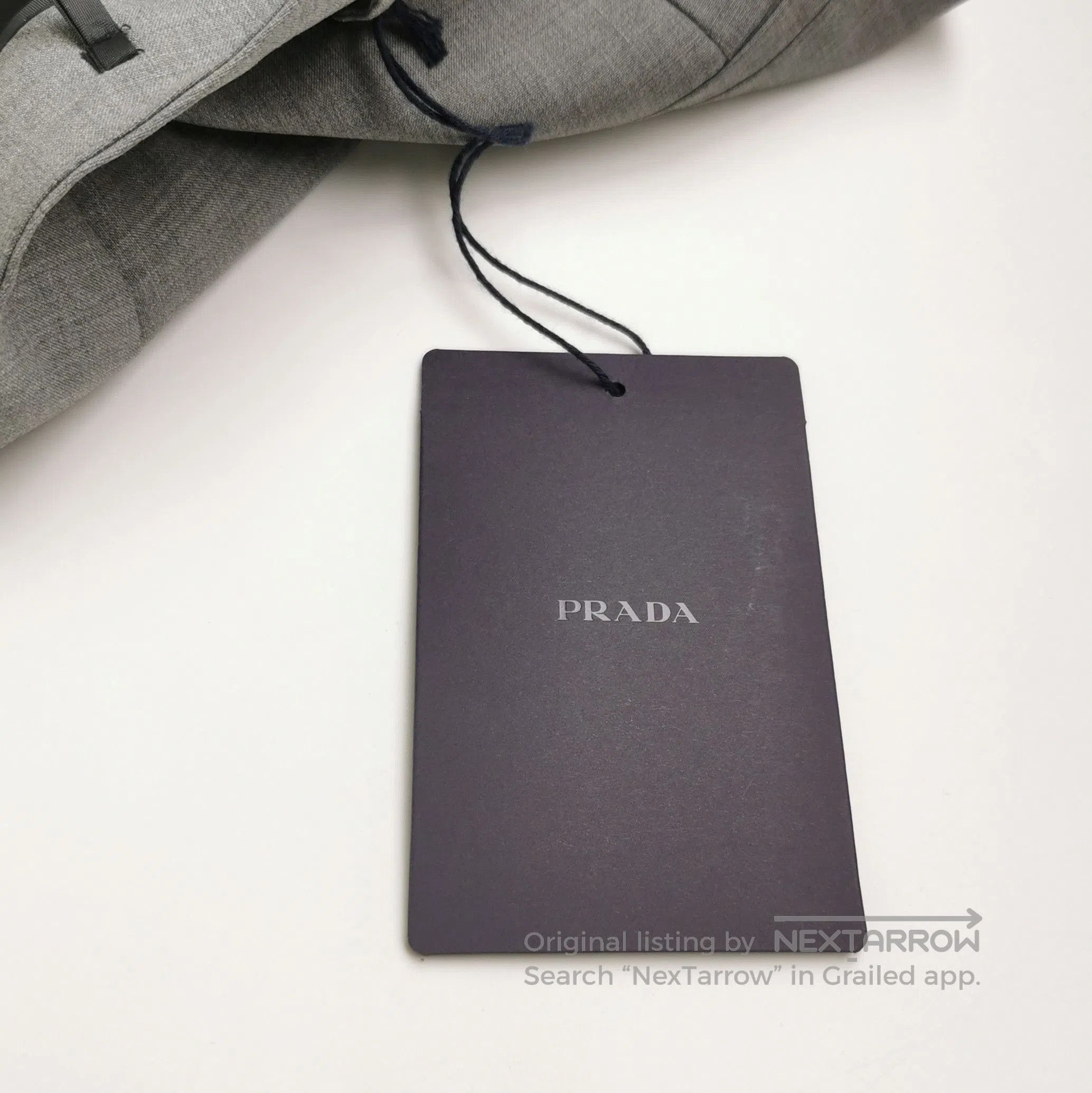 Prada Prada Grey Wool Wide. Size 41" - 3 Thumbnail