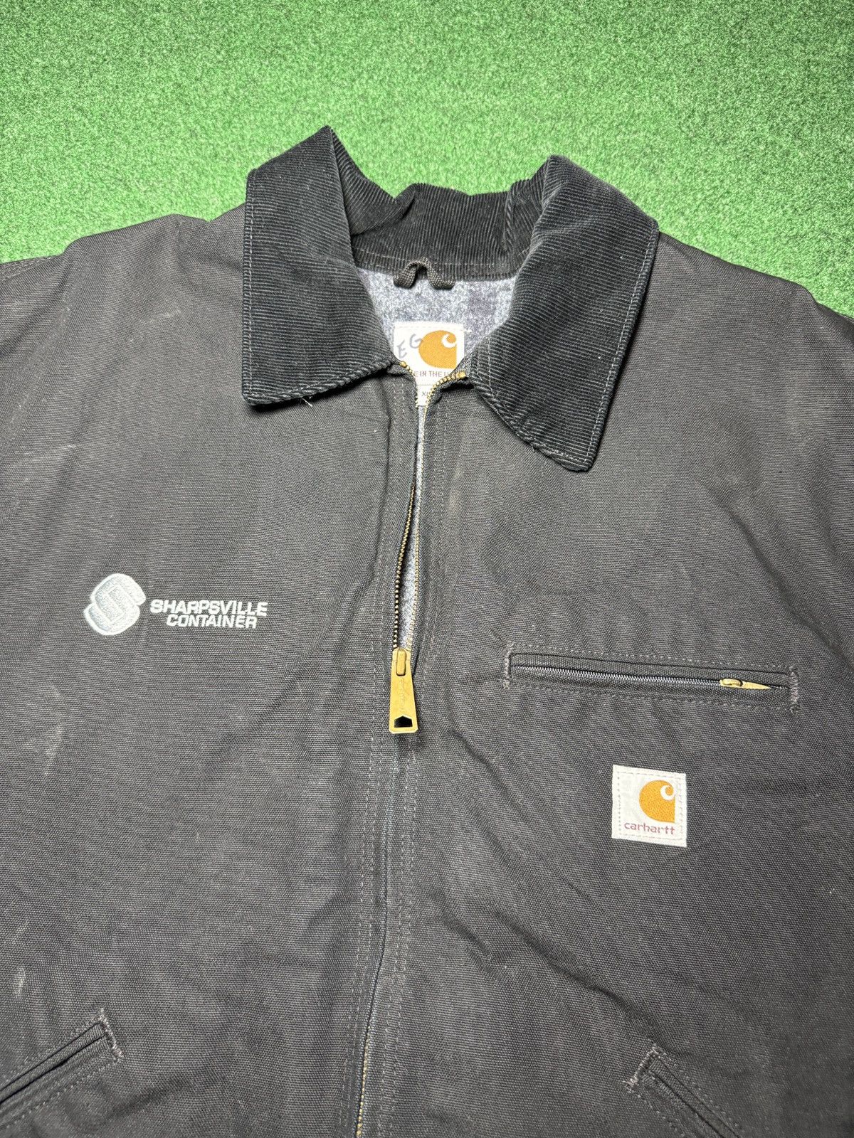 Carhartt Vintage 90s Carhartt J01 J97 BLK Detroit XL Black Jacket Size US XL / EU 56 / 4 - 2 Thumbnail