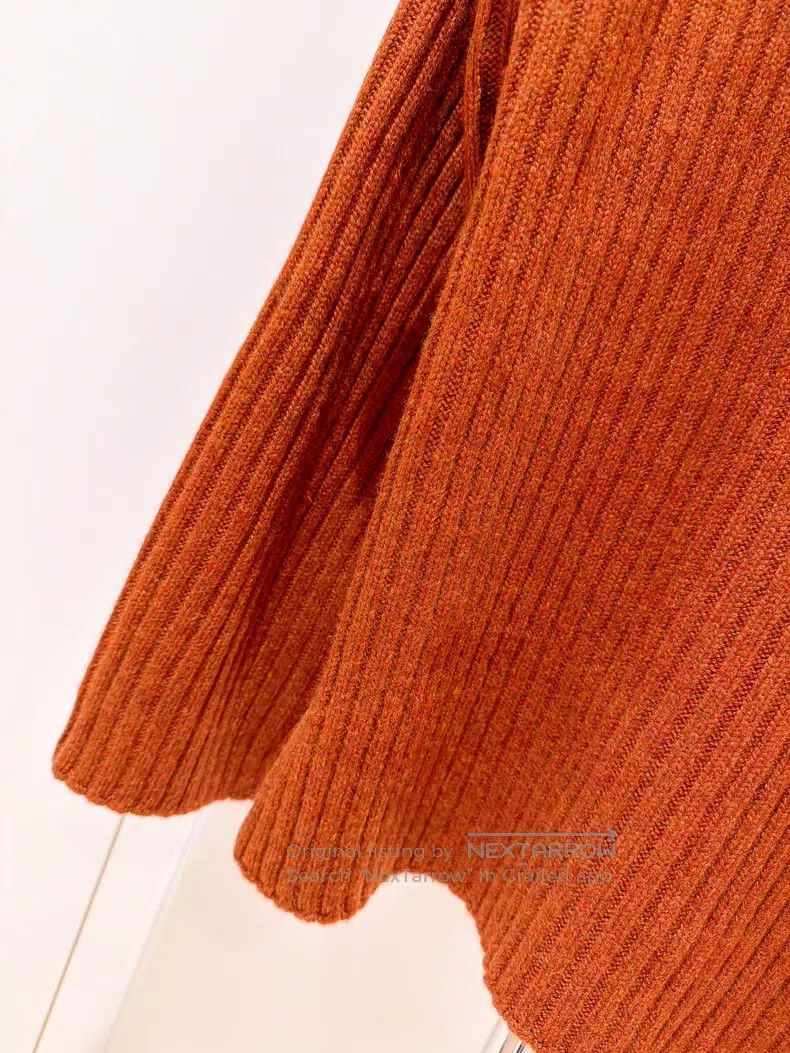 Loro Piana Loro Piana Pumpkin Orange Baby Cashmere Crew Neck Sweater Size XXS / US 00 / IT 34 - 4 Thumbnail