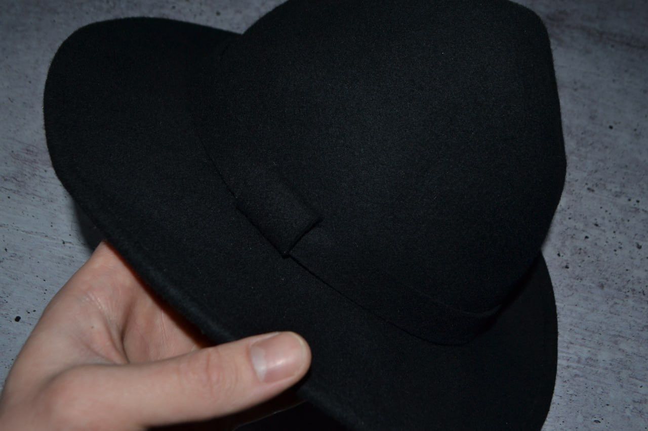 Allsaints AllSaints Black Bronson Fedora Hat Size ONE SIZE - 3 Thumbnail