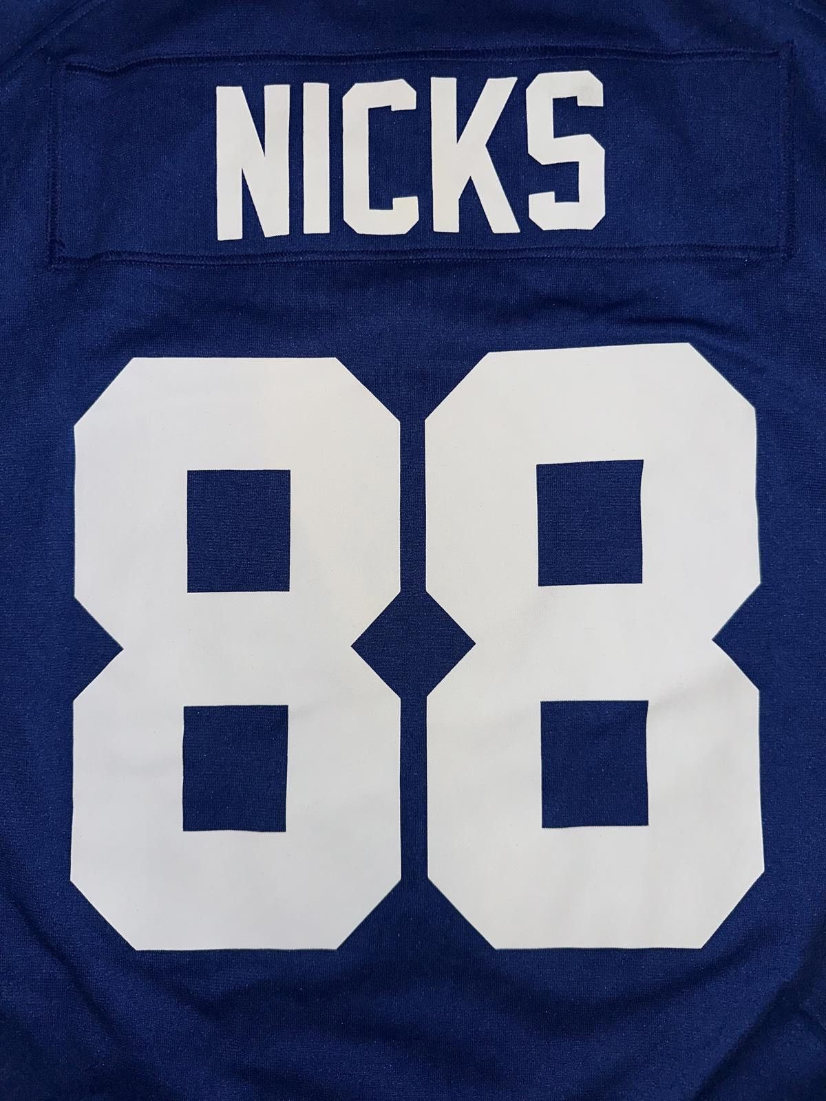 Nike Nike Men's NFL New York Giants (Hakeem Nicks) #88 Game Blue Football Jersey Size US L / EU 52-54 / 3 - 5 Thumbnail