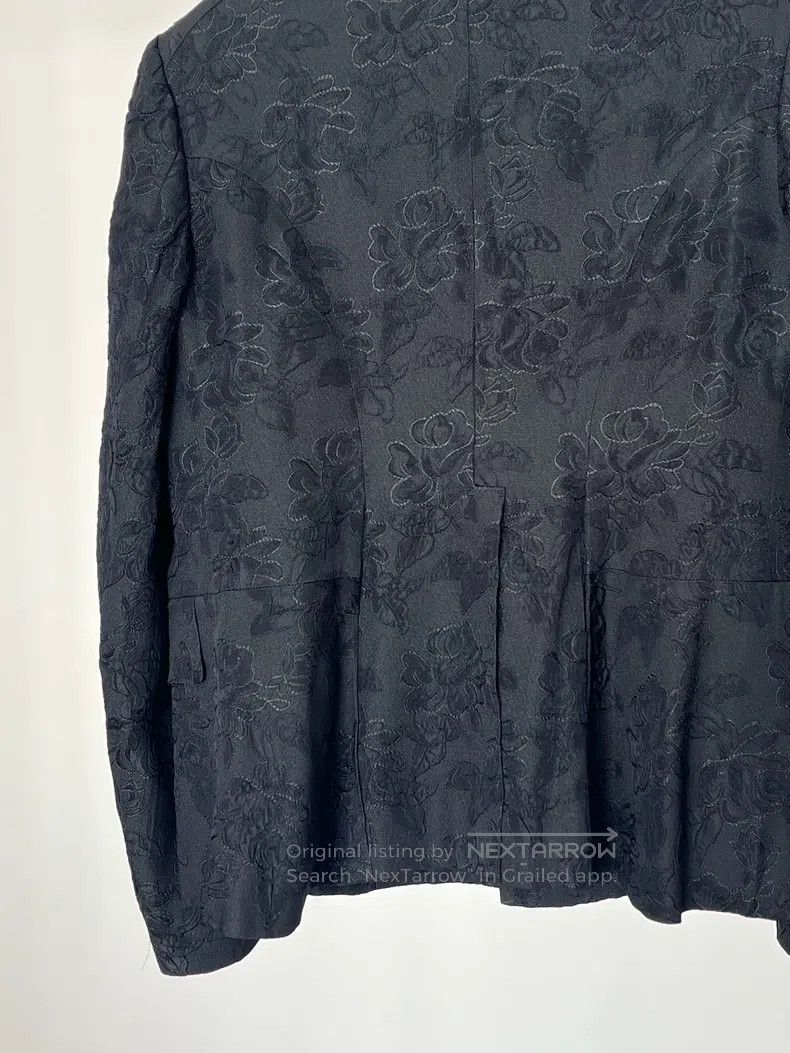 Comme des Garcons Comme des Garcons Black Textured Jacquard Jacket Size S / US 4 / IT 40 - 6 Thumbnail