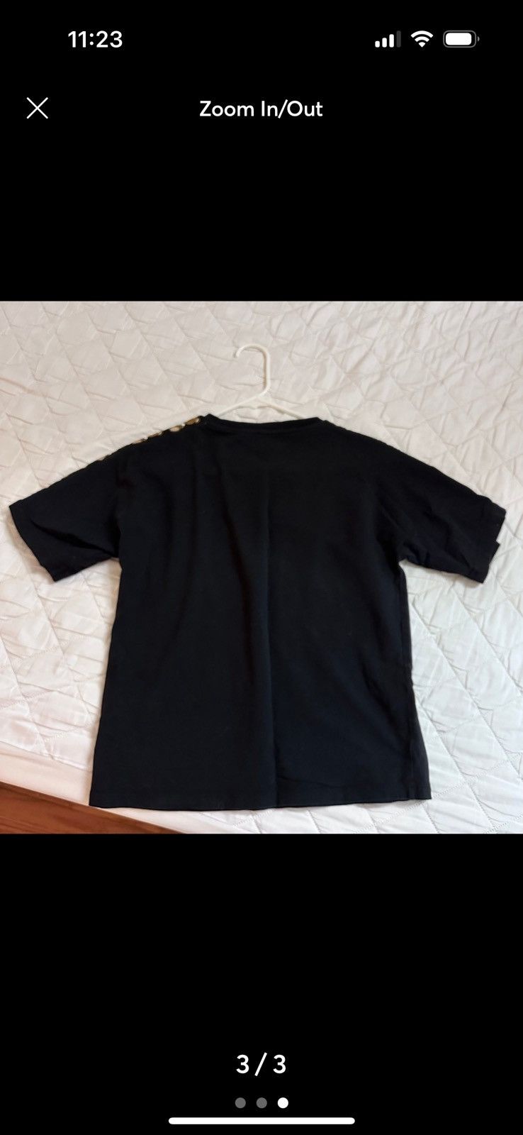 Moschino Moschino black short sleeve t-shirt Size XS / US 0-2 / IT 36-38 - 3 Thumbnail