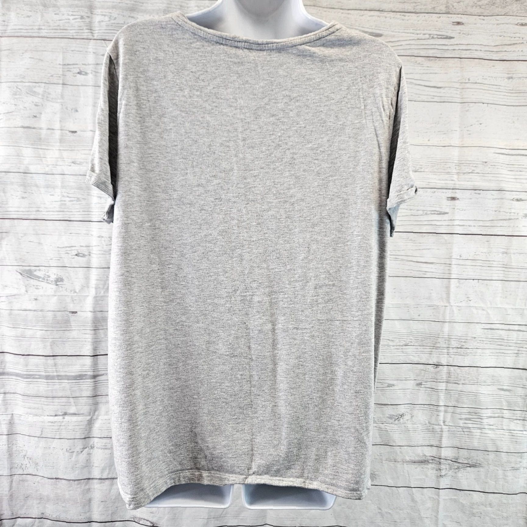 Vintage Chico's Zenergy Womens Tee XL Gray Black Paisley Short Sleeve Cotton Blend Shirt Womens Size 40" / US 18 - 4 Thumbnail