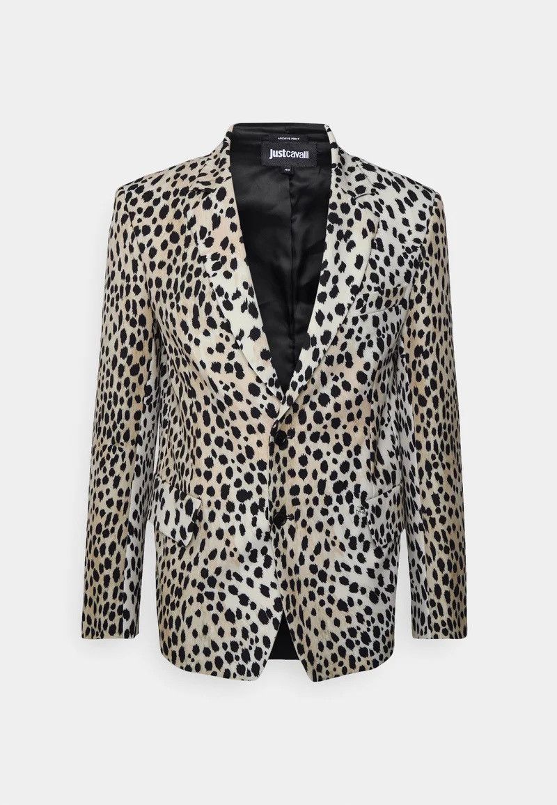 Just Cavalli !DS! FW22 Just Cavalli Leopard Print Natural Blazer Size US L / EU 52-54 / 3 - 2 Thumbnail