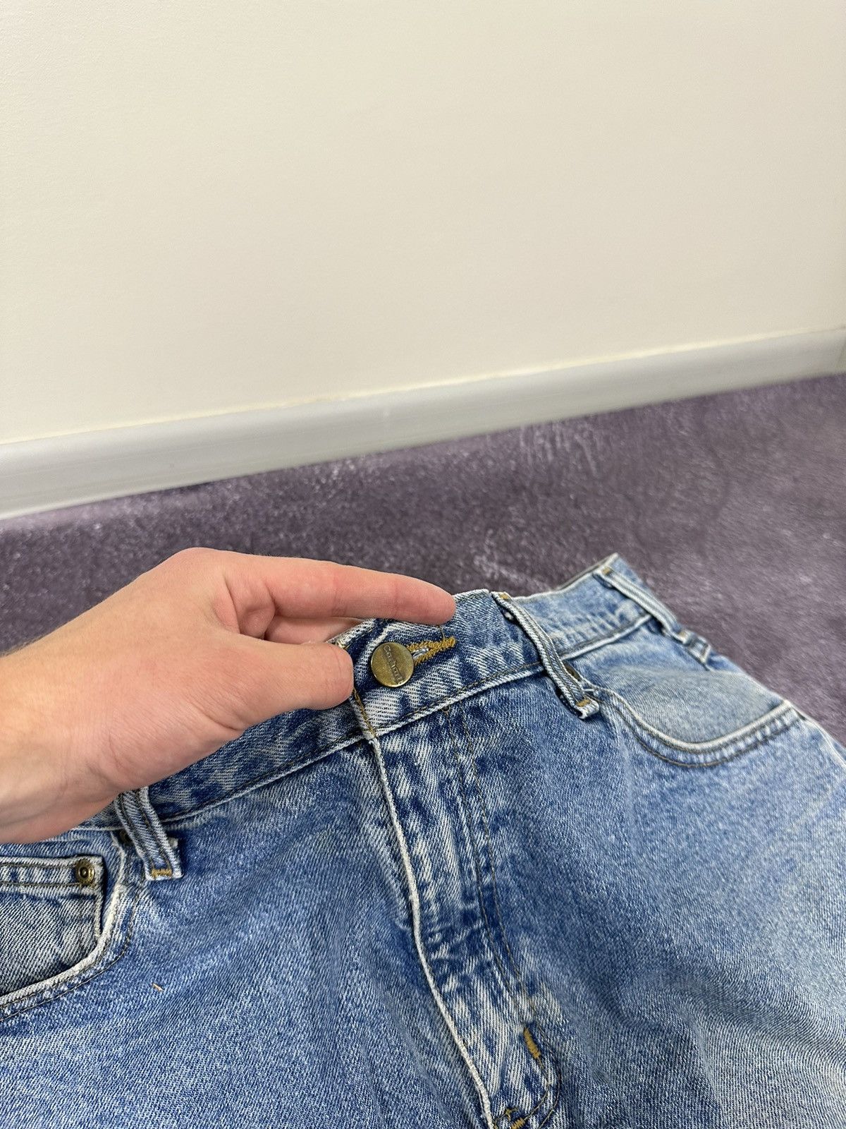 Carhartt Vintage Carhartt USA Light Blue Denim Faded Opium Work Jeans Size US 36 / EU 52 - 12 Thumbnail