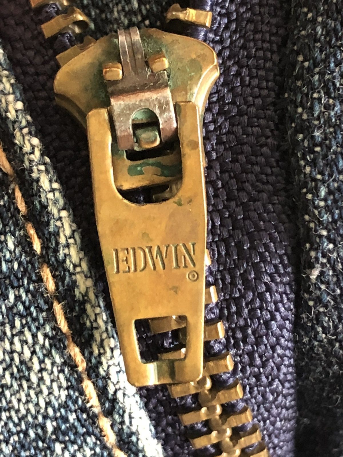 Edwin Vintage Edwin BAGGY Jeans Rusty Faded Denim Pants Size US 37 - 25 Thumbnail