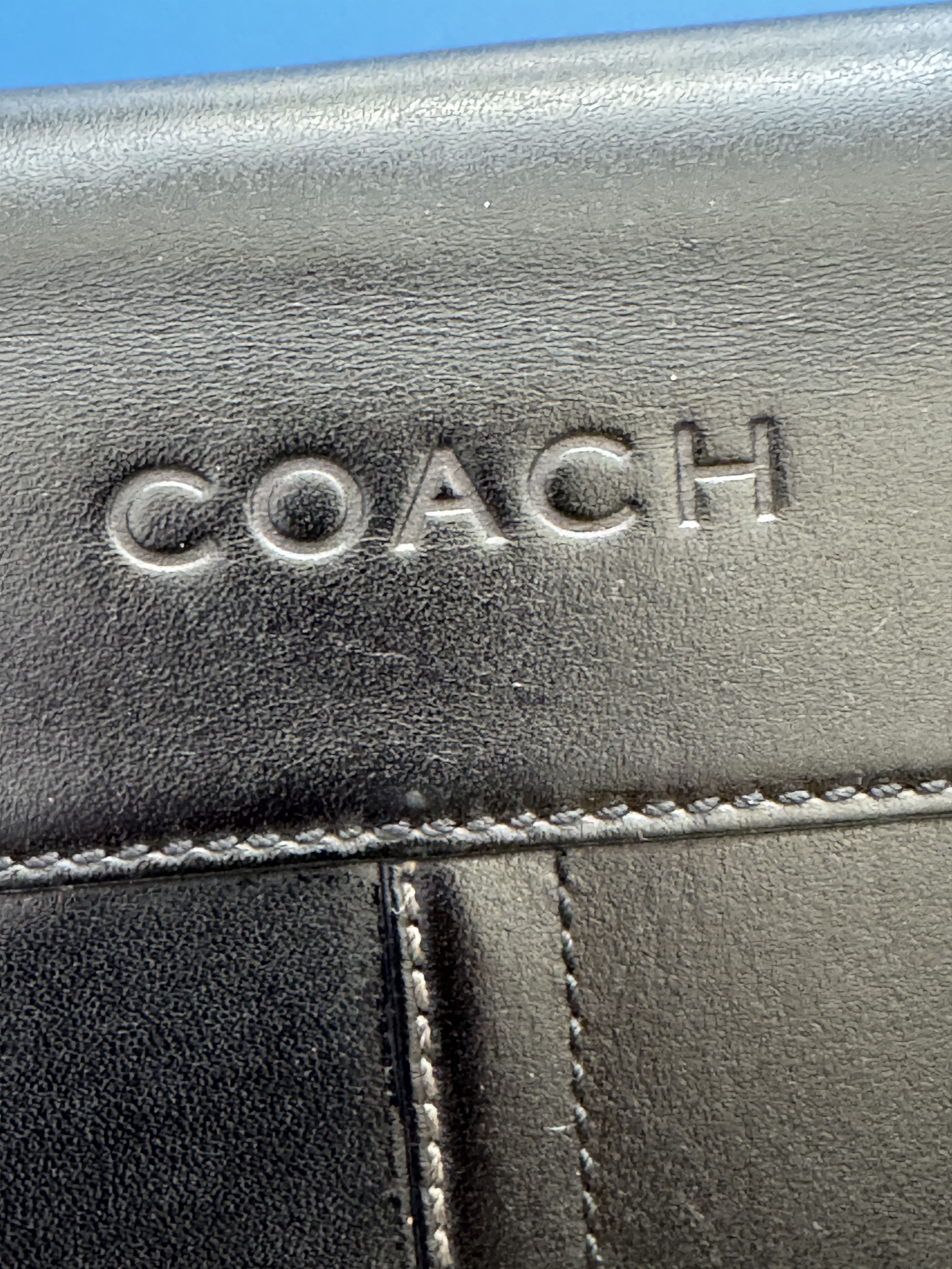 Coach Coach Black Leather Zip Portfolio Organizer – Excellent Cond Size ONE SIZE - 4 Thumbnail