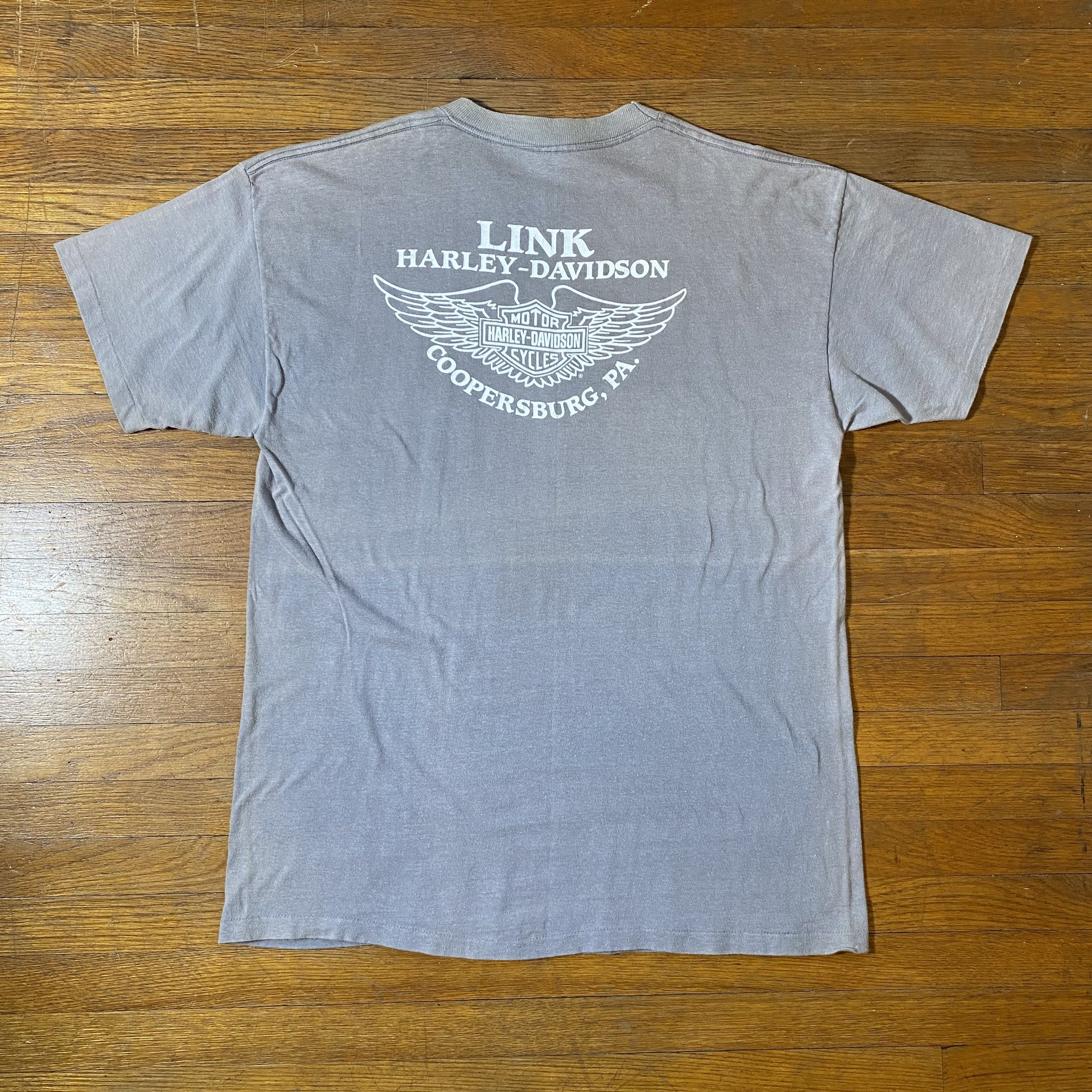 Other Vintage 1990 3D Emblem Harley Davidson PA Faded Logo Tee Size US L / EU 52-54 / 3 - 9 Thumbnail