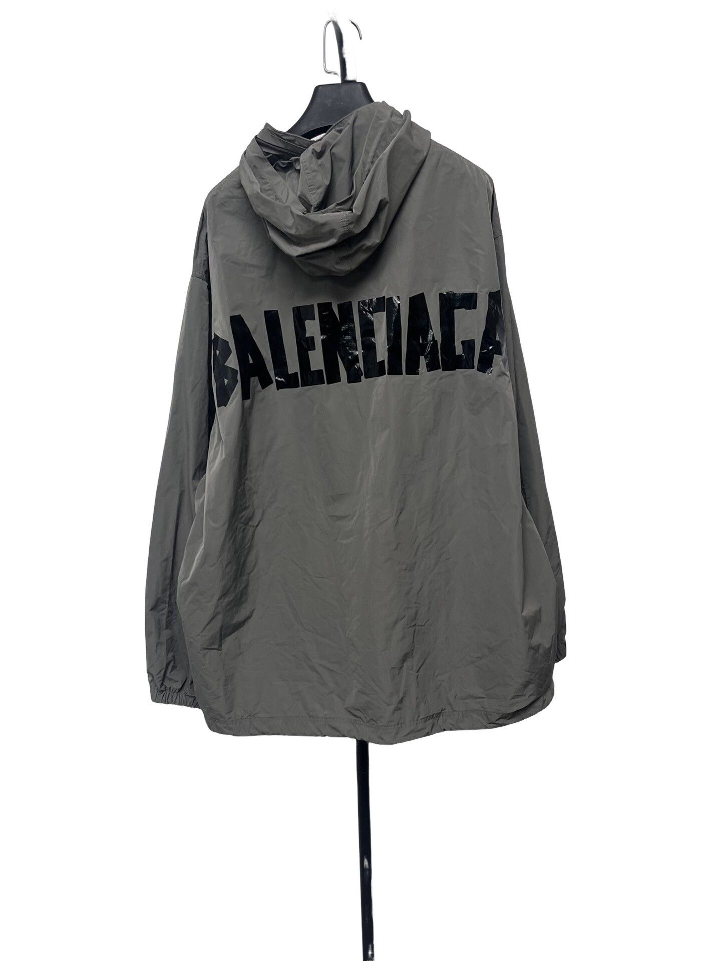 Balenciaga Balenciaga Tape Type Logo Hooded Windbreaker S Size US S / EU 44-46 / 1 - 1 Thumbnail