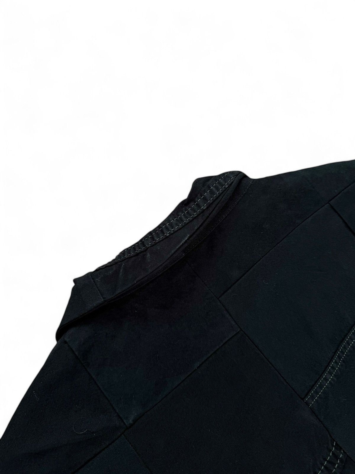 Greg Lauren Sz2 1/1 Black Workwear Tux Ollie Blazer Patchwork Jacket Size US M / EU 48-50 / 2 - 3 Thumbnail