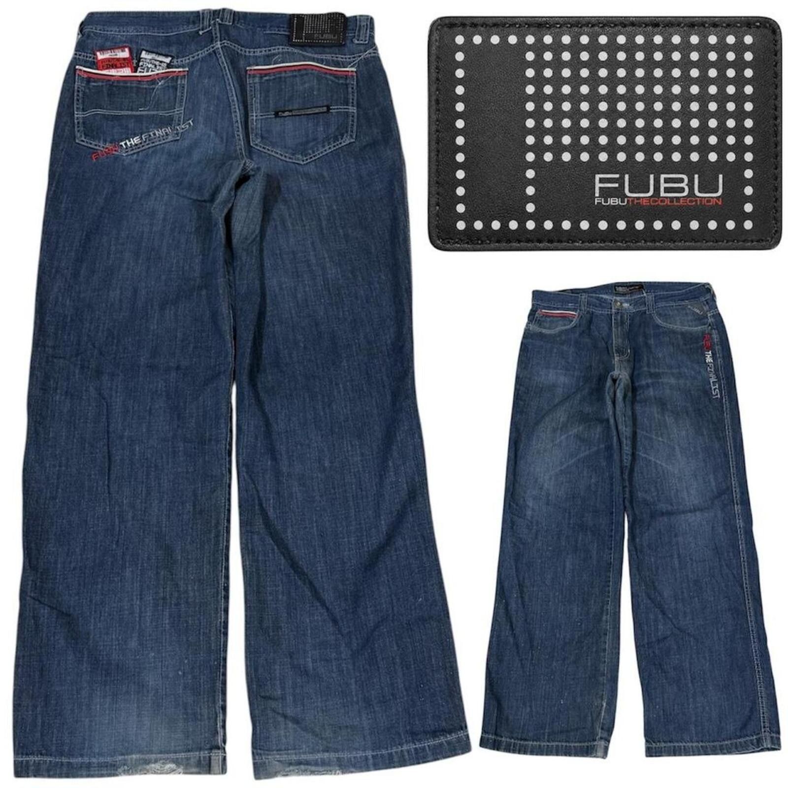 Fubu FUBU The Finalist baggy style denim jeans Size US 35 - 1 Thumbnail