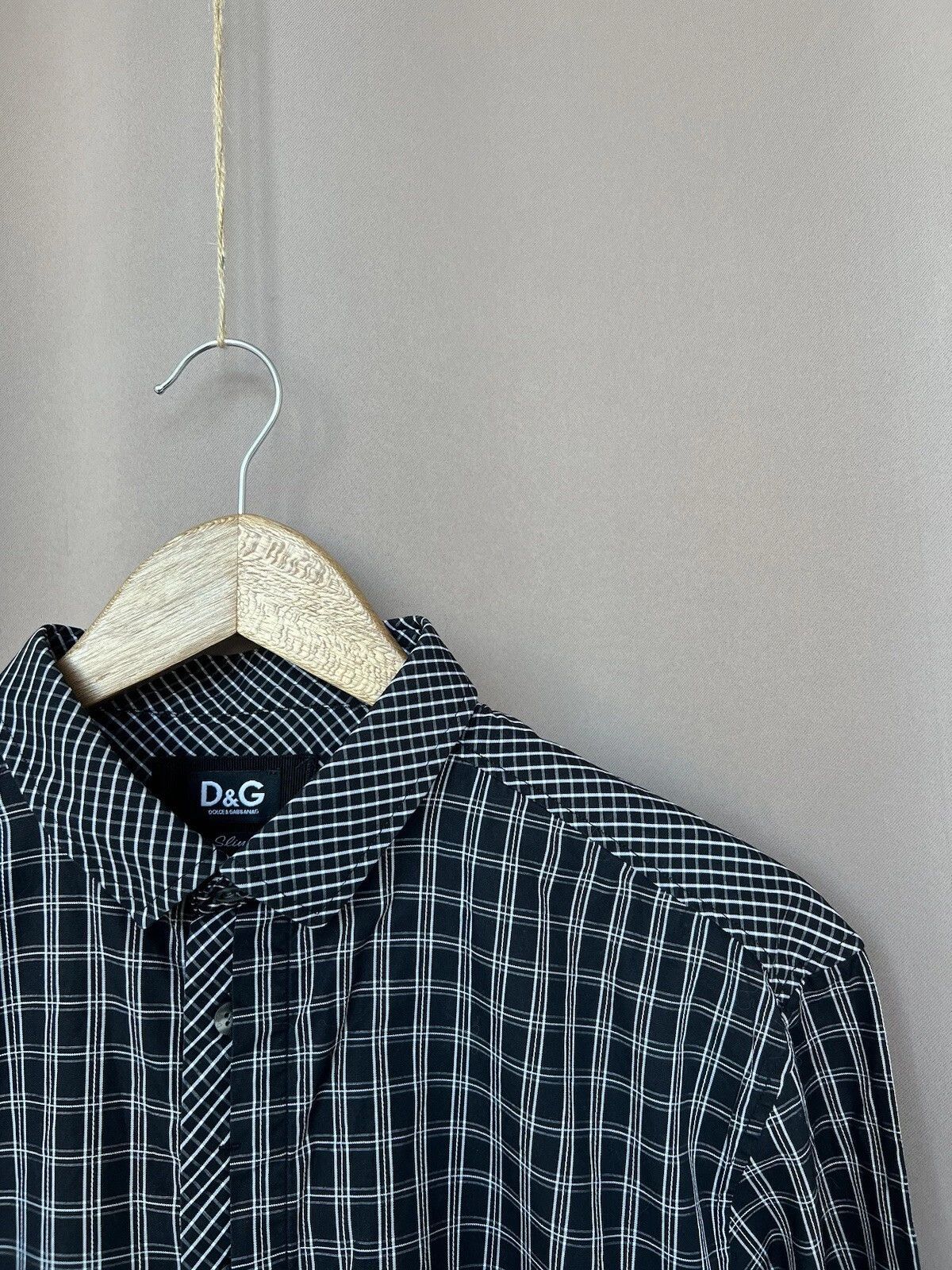 Dolce & Gabbana Dolce Gabbana Checked Button Shirt Mens Size 52 or M/L Size US M / EU 48-50 / 2 - 6 Thumbnail