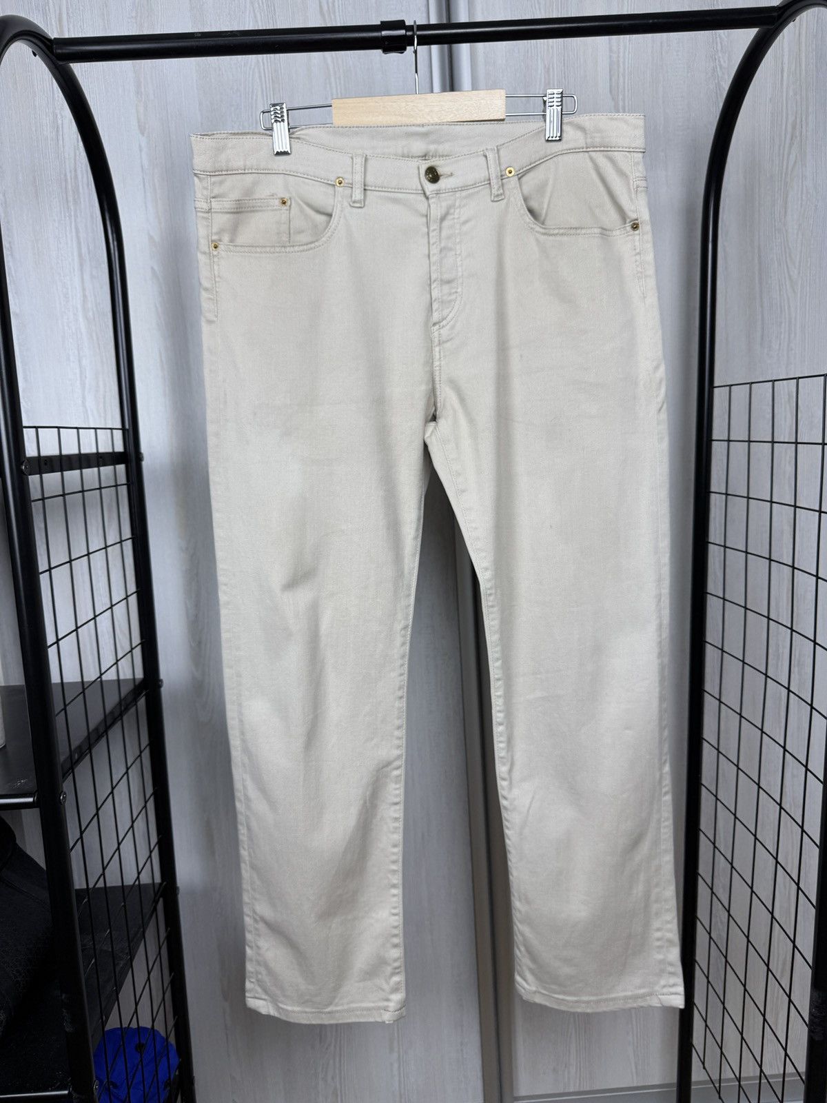 Kenzo Kenzo Paris small logo beige classic chino pants Size US 37 - 5 Thumbnail